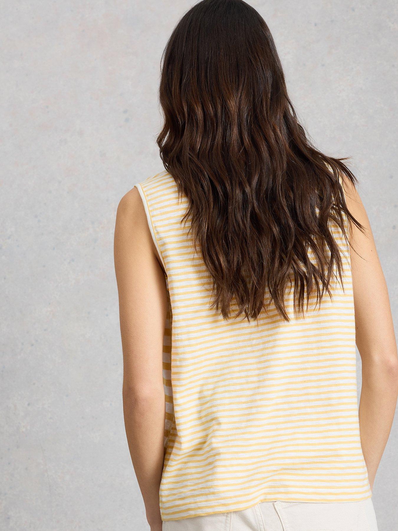  image of white-stuff-nora-notch-stripe-vest