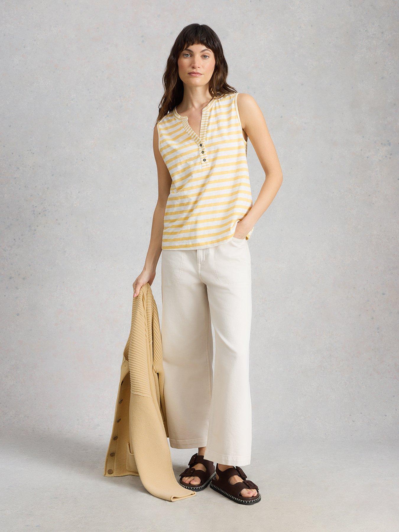  image of white-stuff-nora-notch-stripe-vest