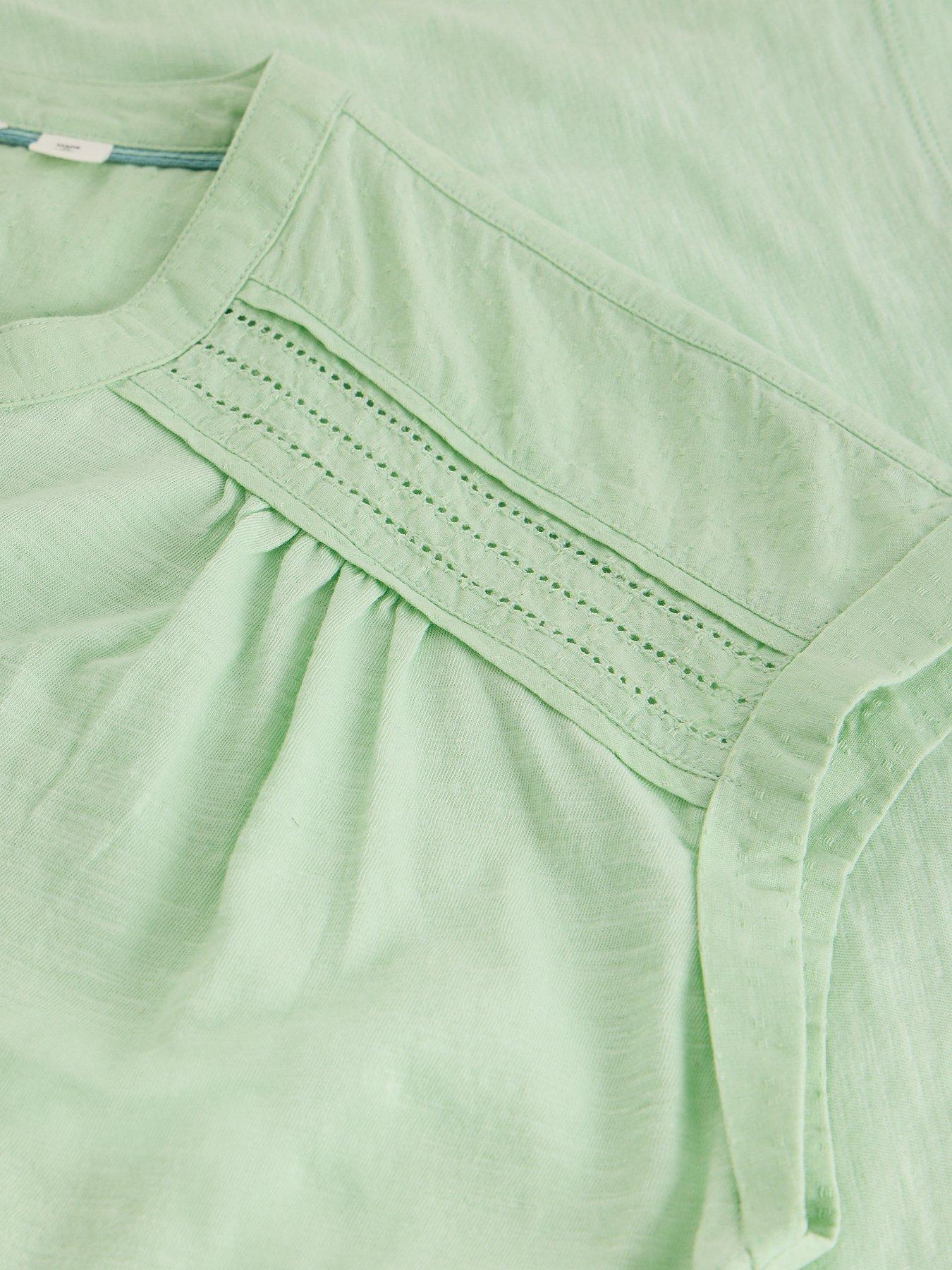  image of white-stuff-billie-button-shirt-green