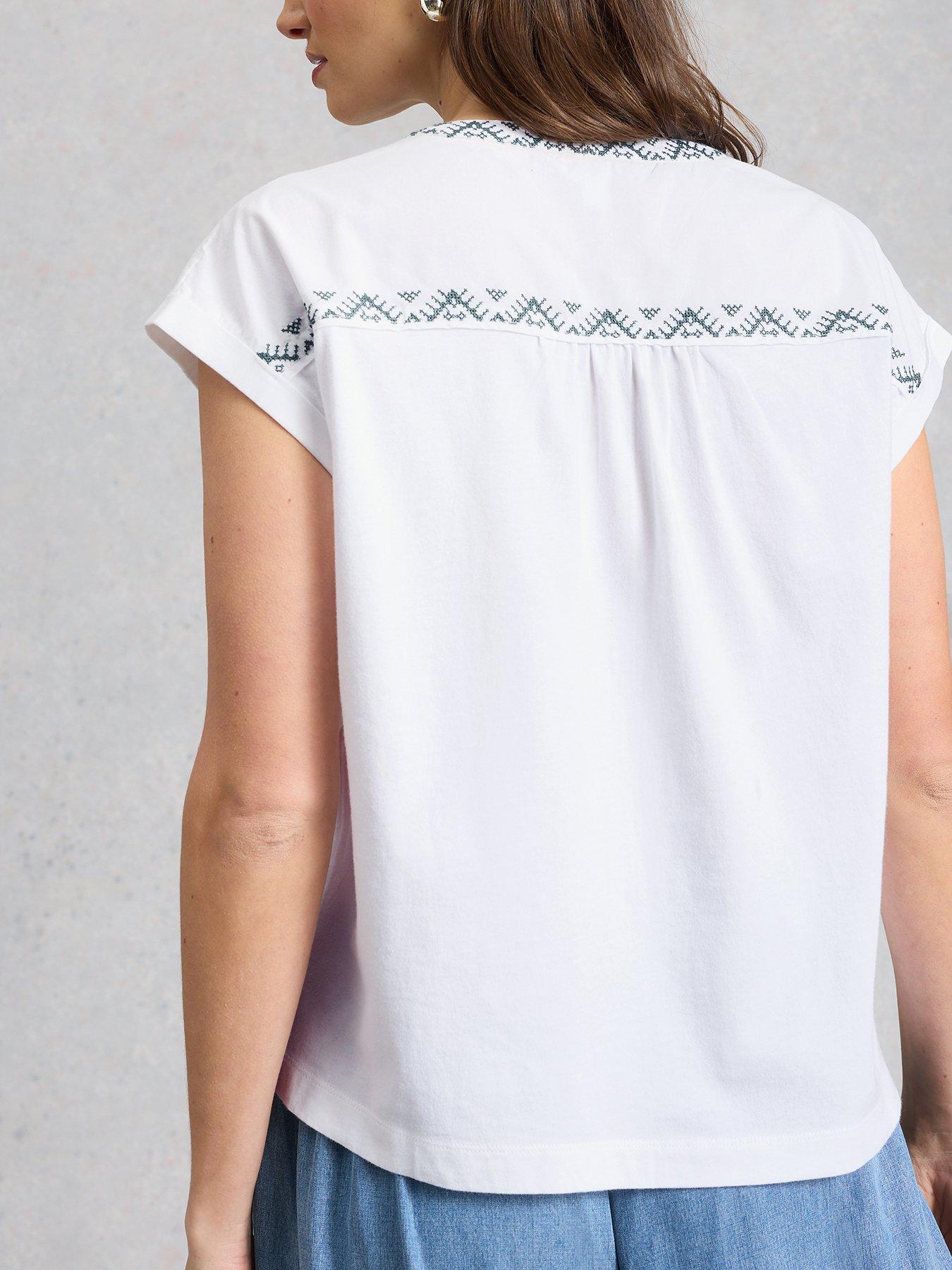  image of white-stuff-billie-emb-button-shirt