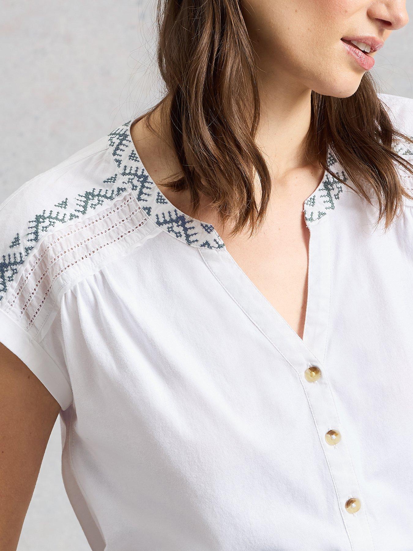 image of white-stuff-billie-emb-button-shirt