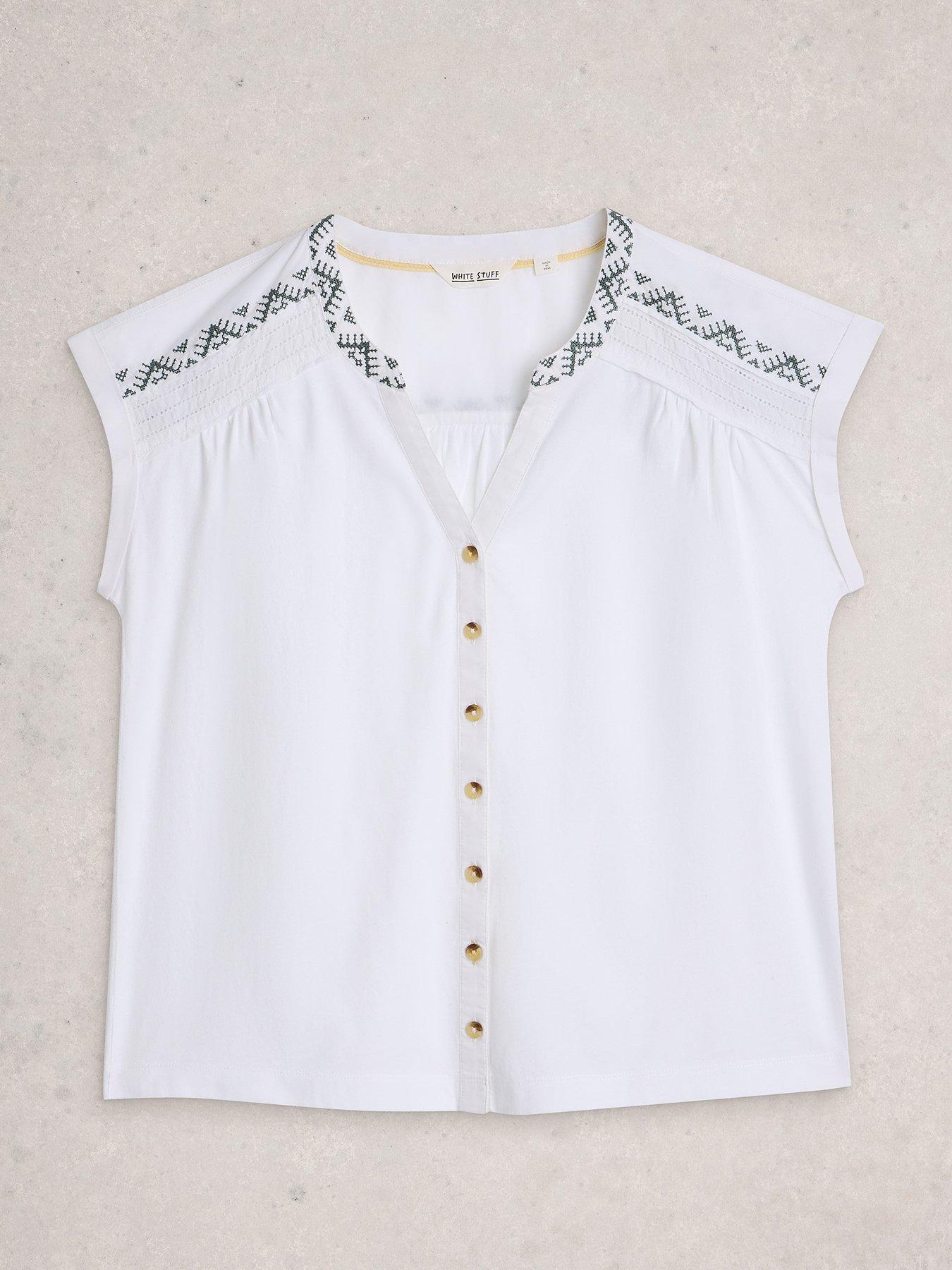  image of white-stuff-billie-emb-button-shirt