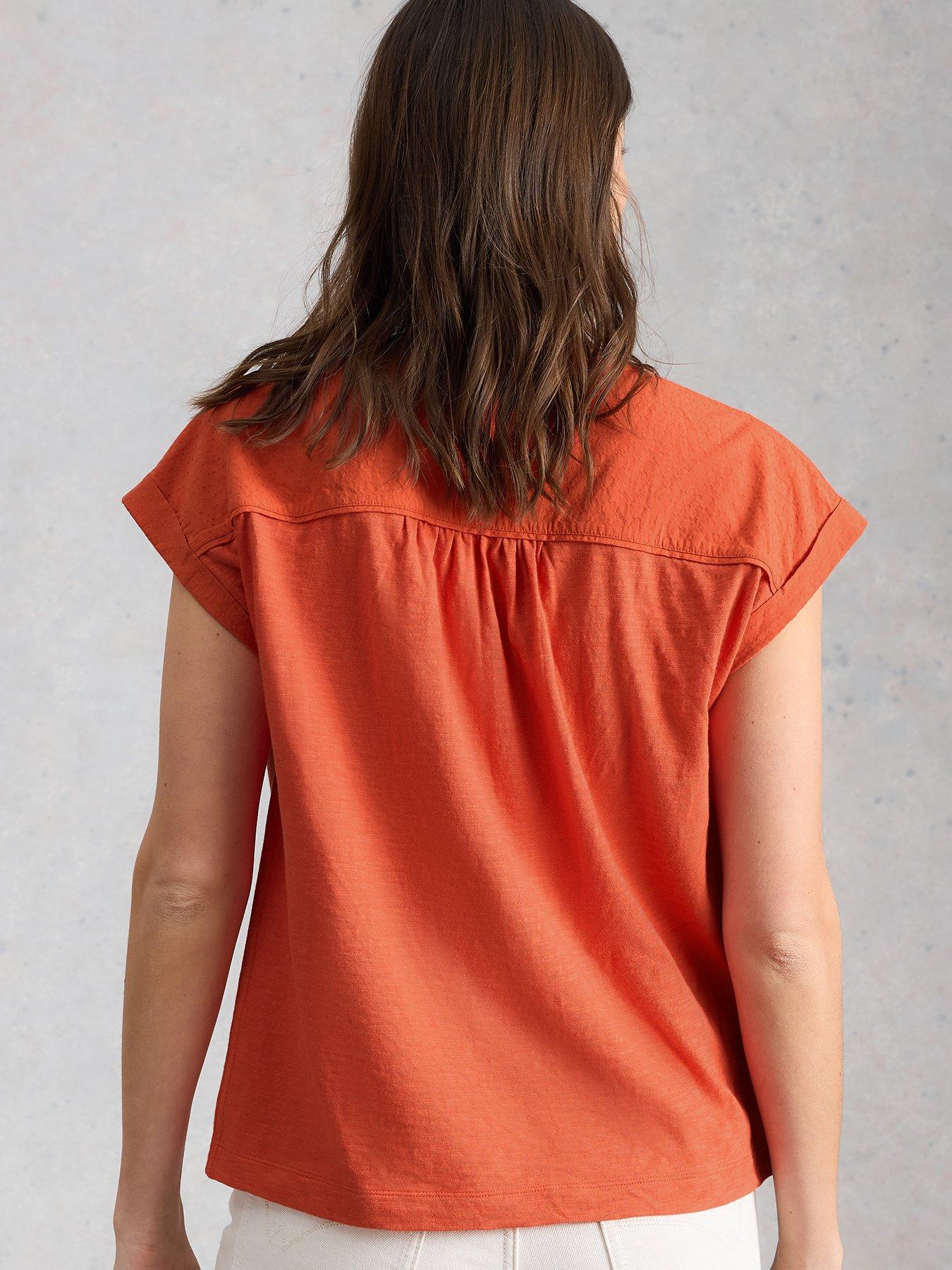 stillFront image of white-stuff-billie-button-shirt-red