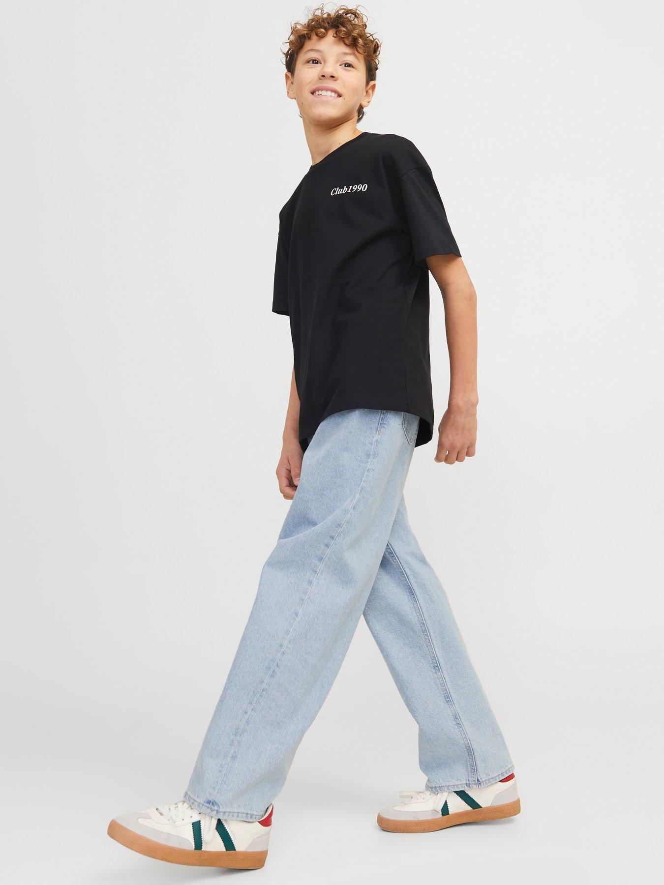Jack & Jones Junior Boys Alex Original 851 Wide Leg Jeans - Denim