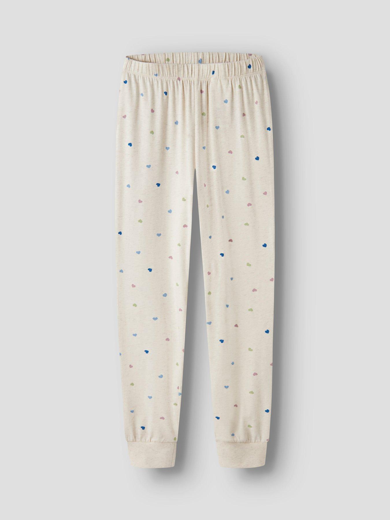 Image 3 of 4 of Name It Girls Spot Print Pyjamas - Cream