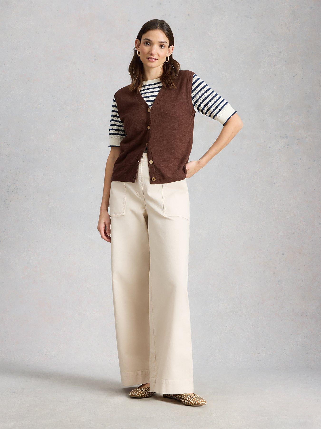  image of white-stuff-nova-linen-blend-tank