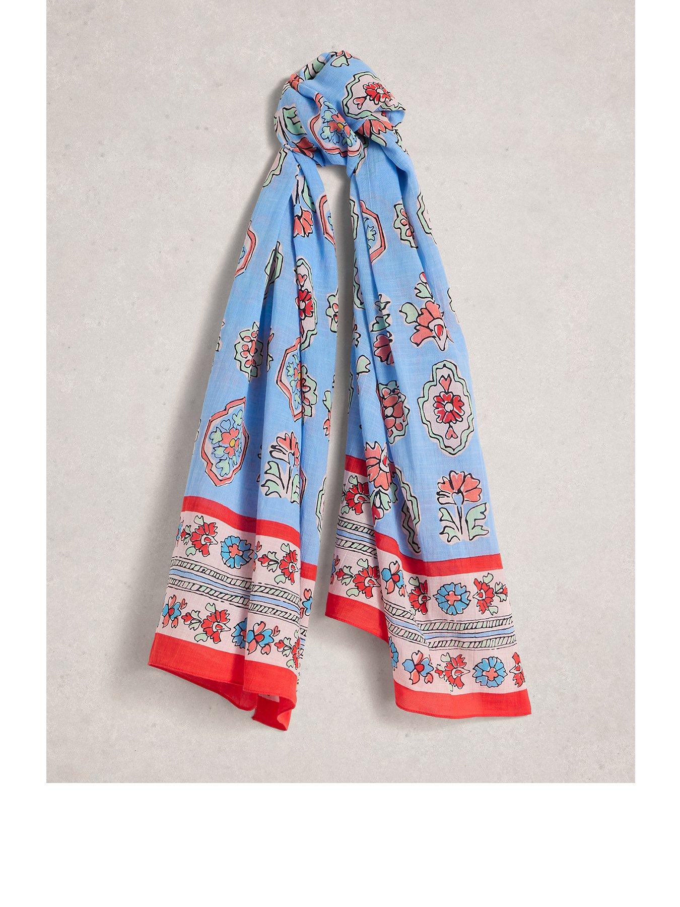 front image of white-stuff-callie-printed-scarf