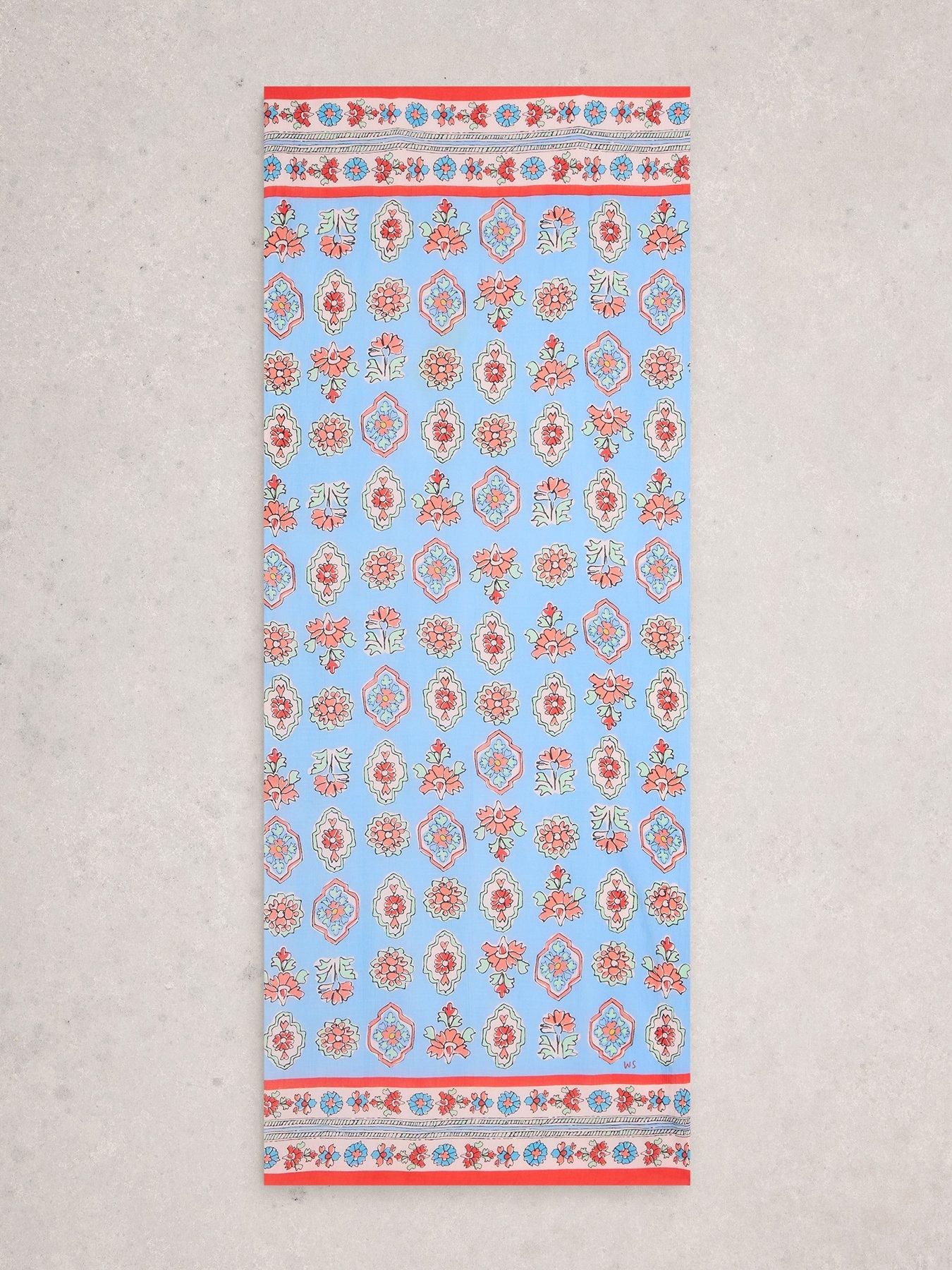 stillFront image of white-stuff-callie-printed-scarf