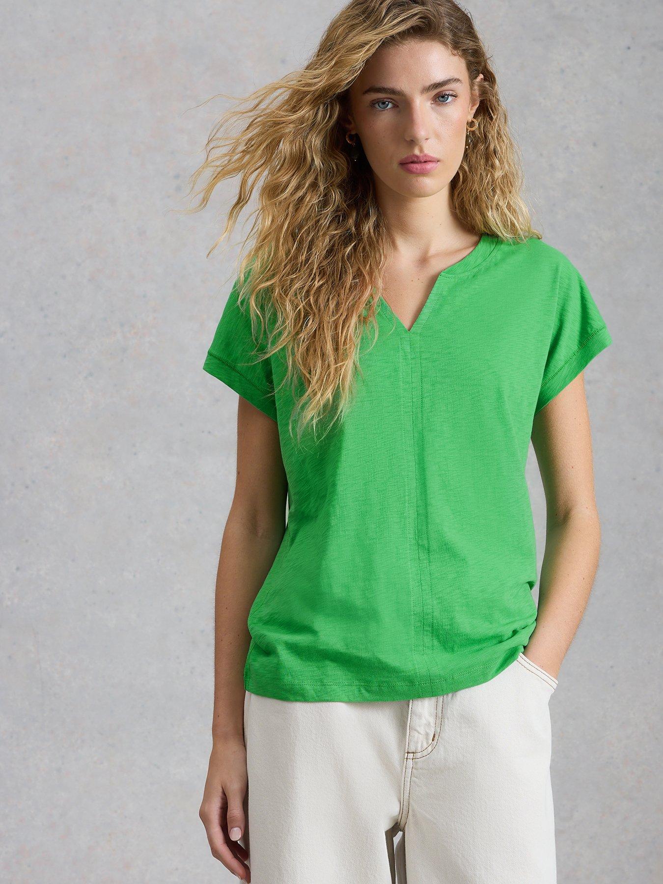 Image 1 of 6 of White Stuff Nelly Notch Neck Tee