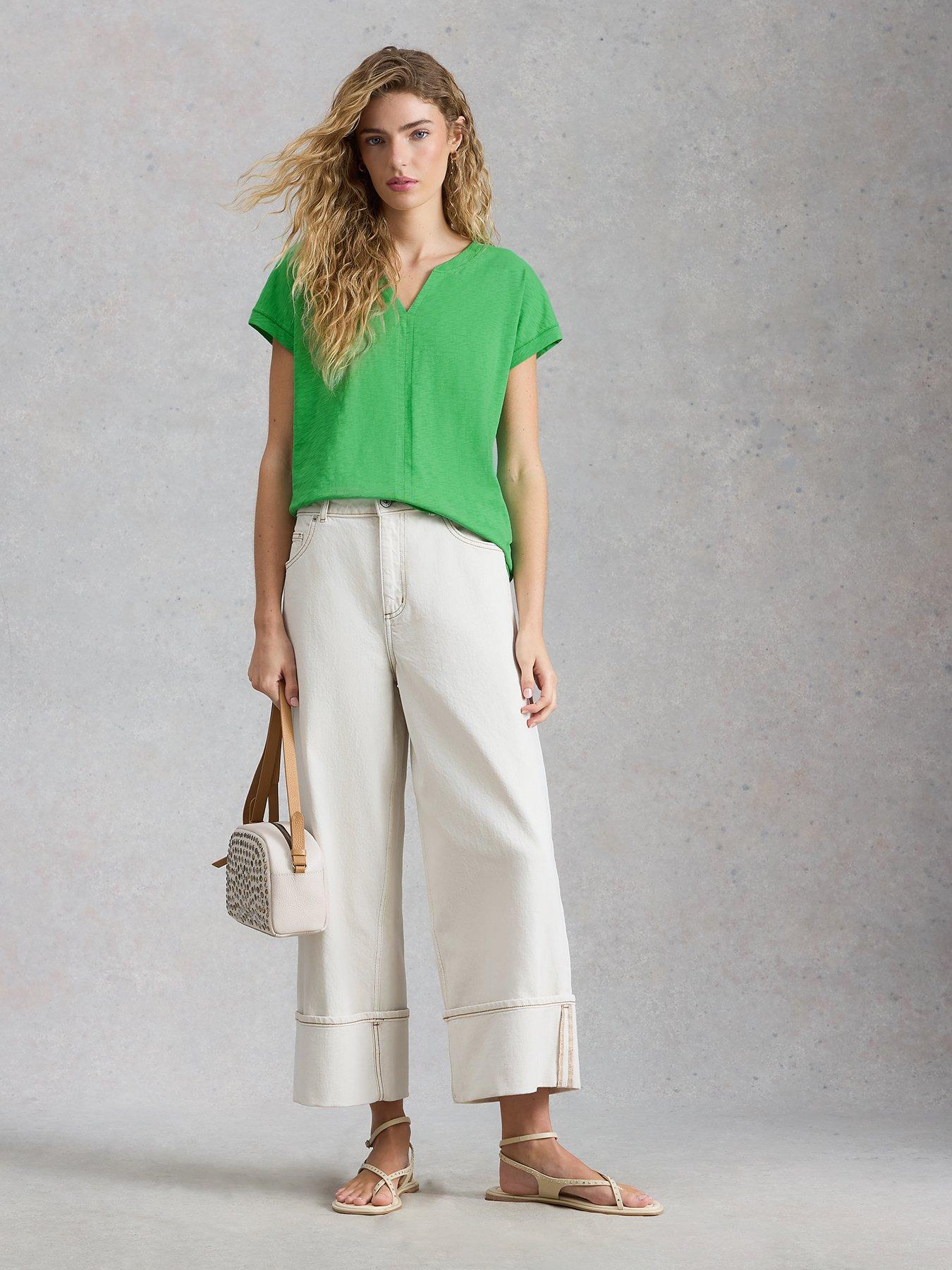 Image 3 of 6 of White Stuff Nelly Notch Neck Tee