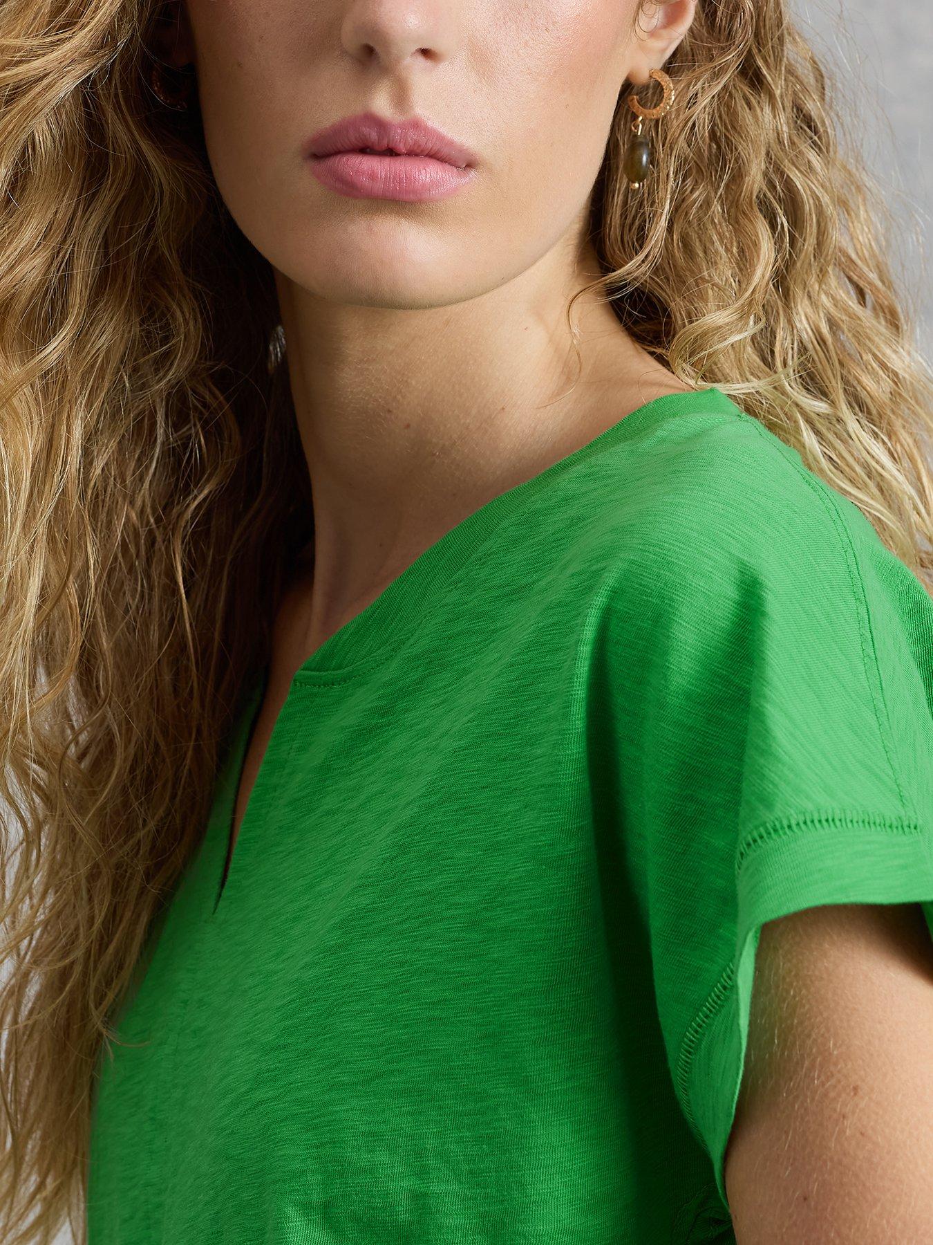 Image 4 of 6 of White Stuff Nelly Notch Neck Tee