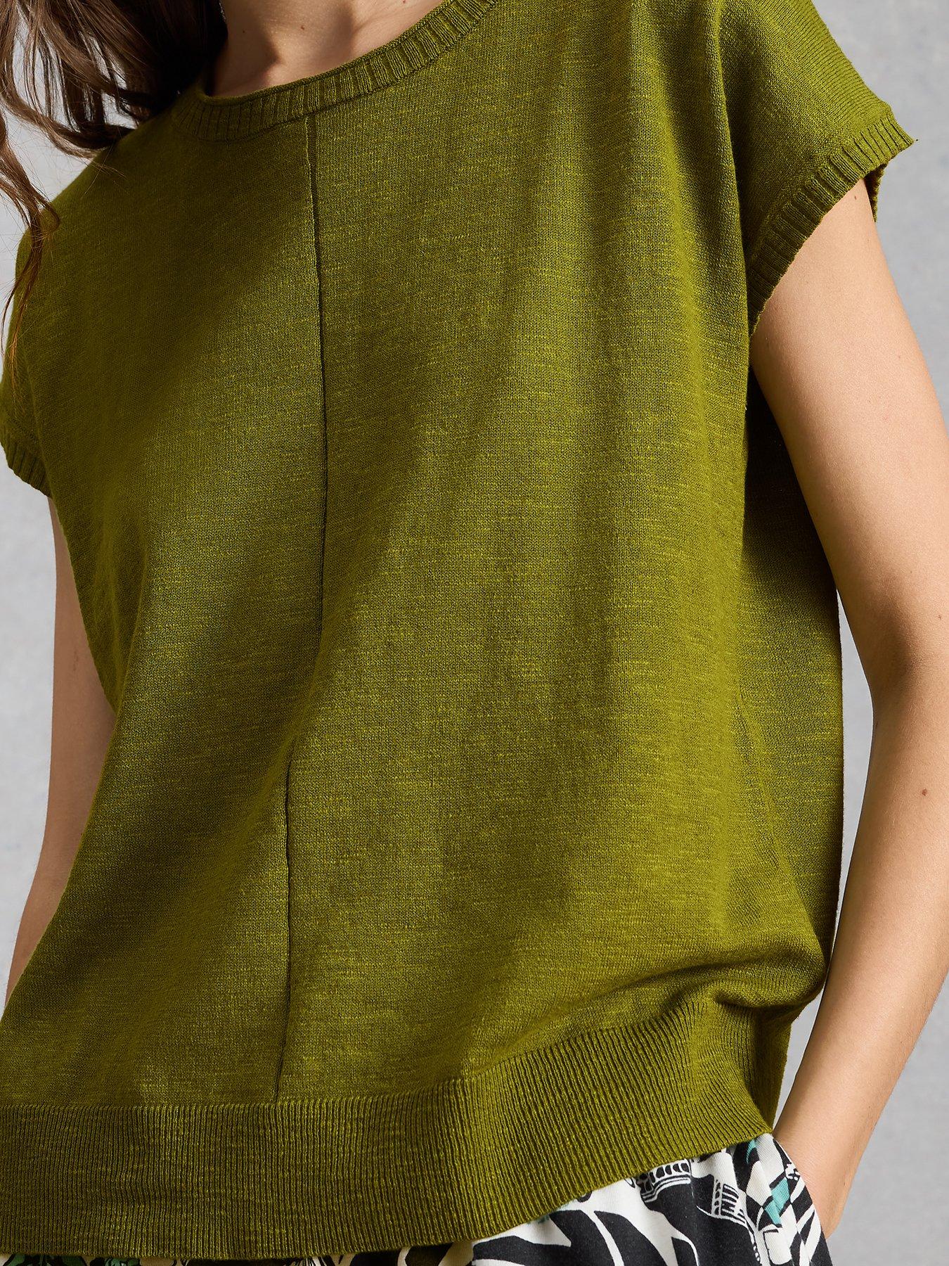 front image of white-stuff-nova-linen-blend-tee
