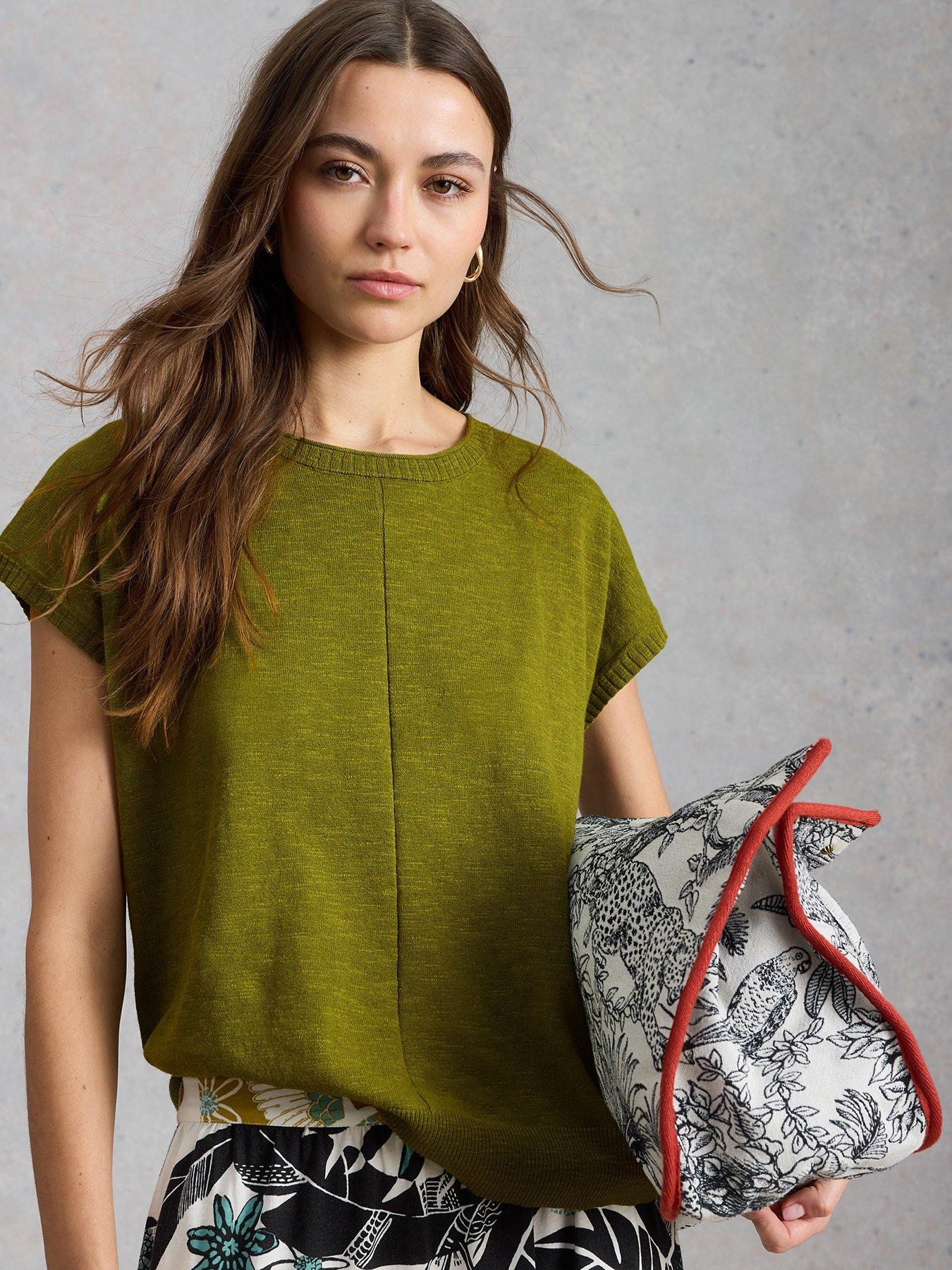  image of white-stuff-nova-linen-blend-tee