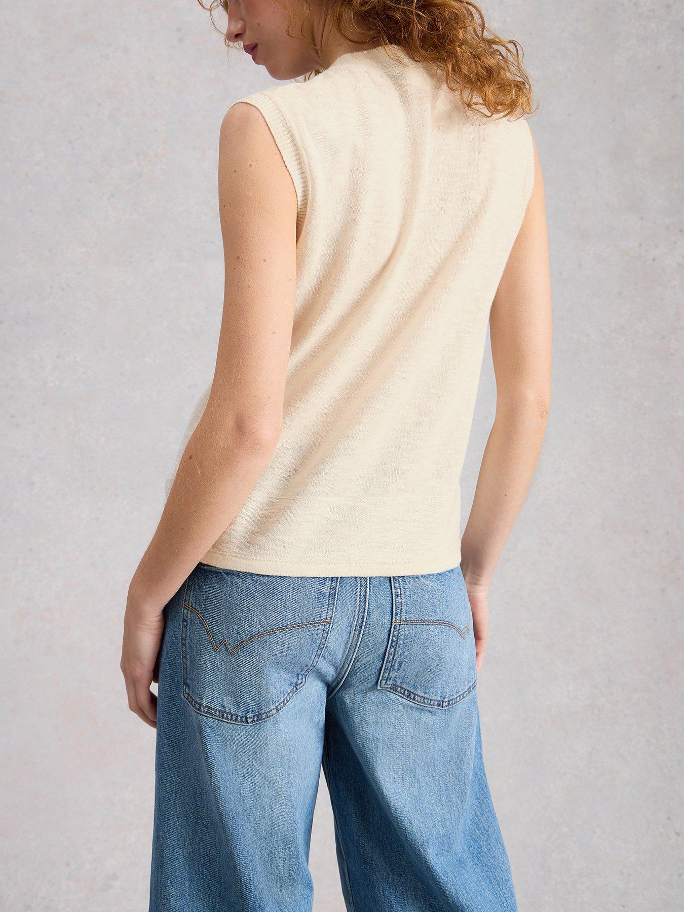 stillFront image of white-stuff-nova-linen-blend-tank