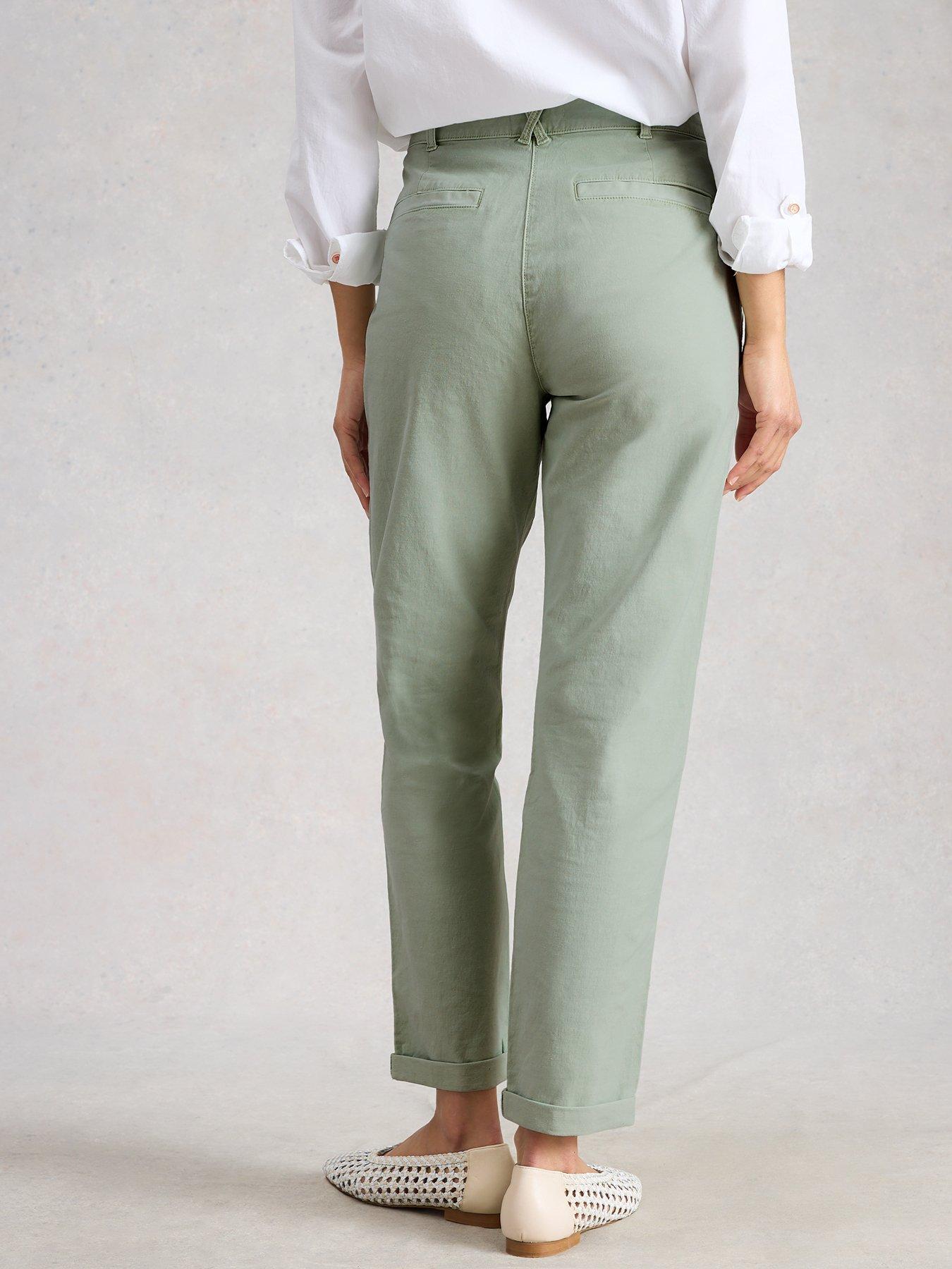  image of white-stuff-twister-chino-trouser-green