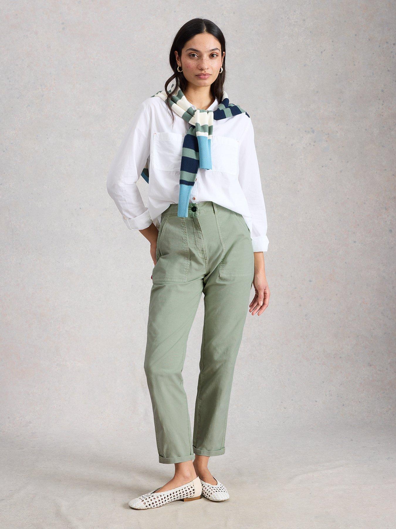  image of white-stuff-twister-chino-trouser-green