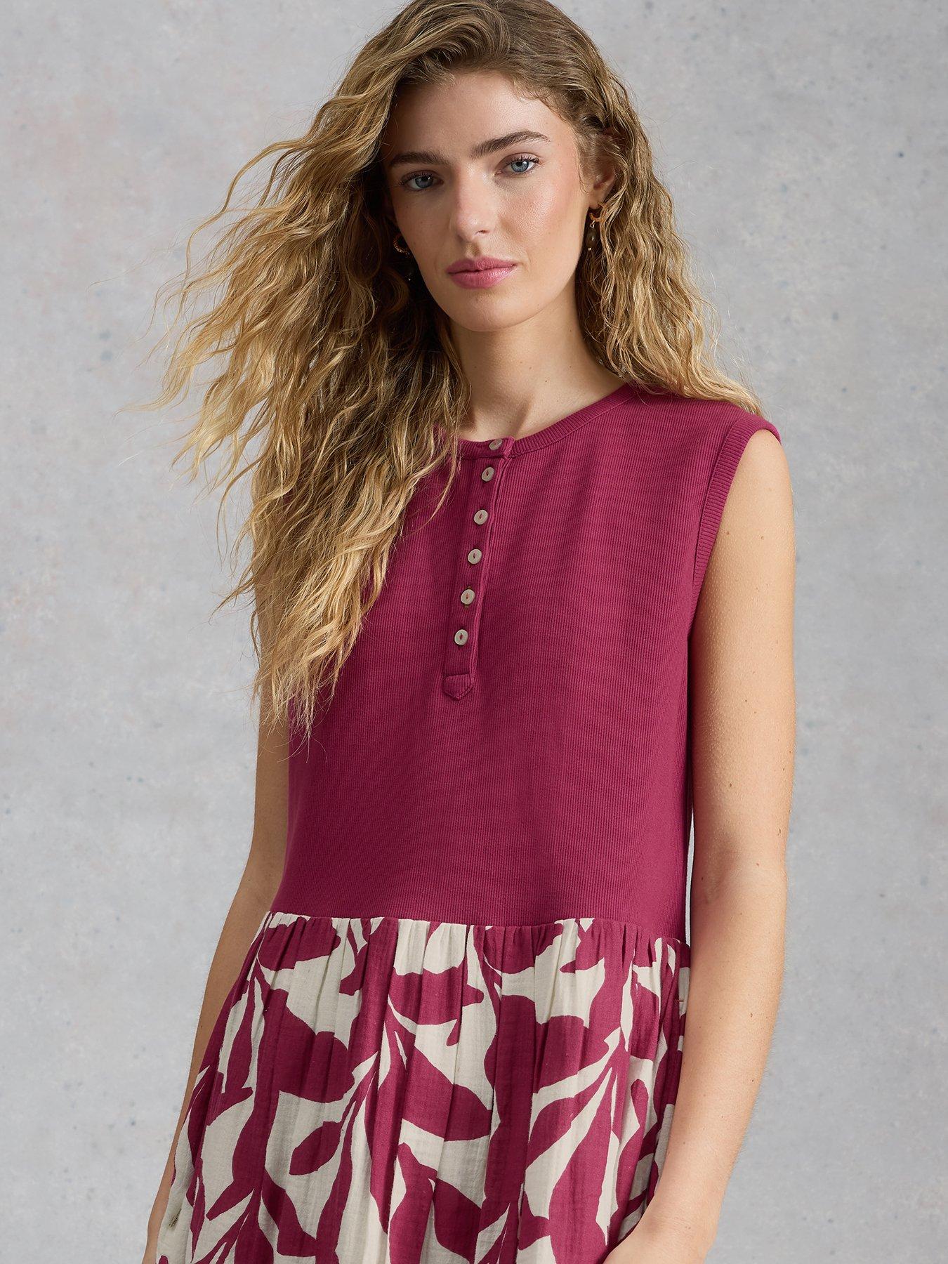 Image 3 of 6 of White Stuff Shay Jersey Mix Dress