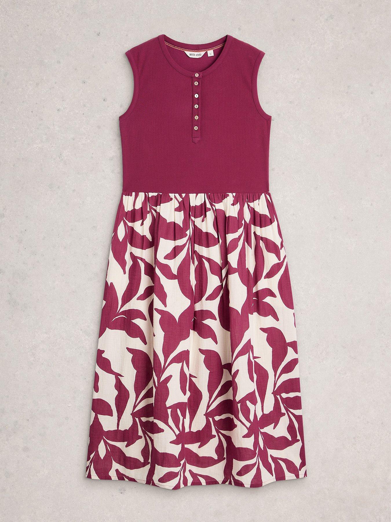 Image 5 of 6 of White Stuff Shay Jersey Mix Dress