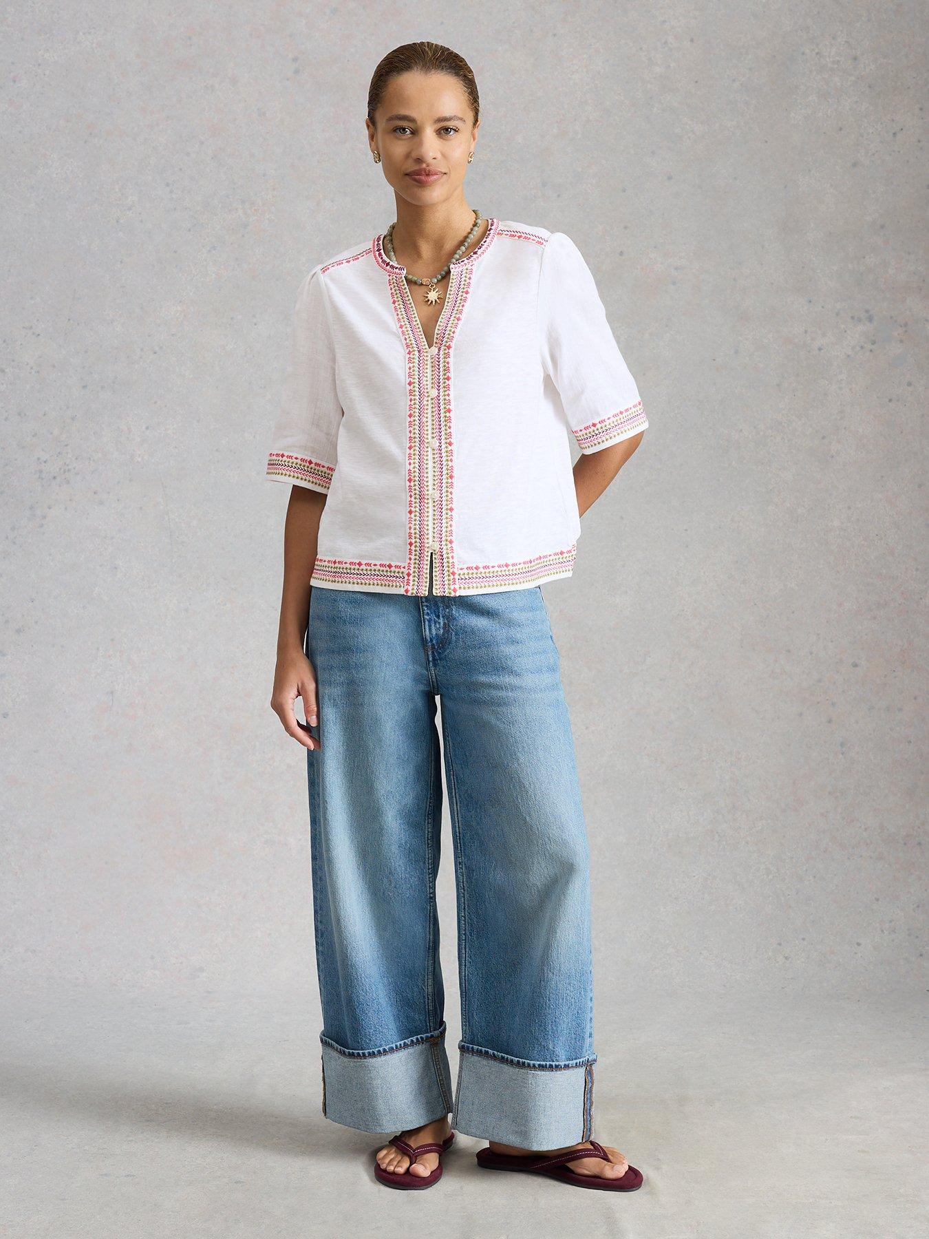  image of white-stuff-lizzie-embroidered-top