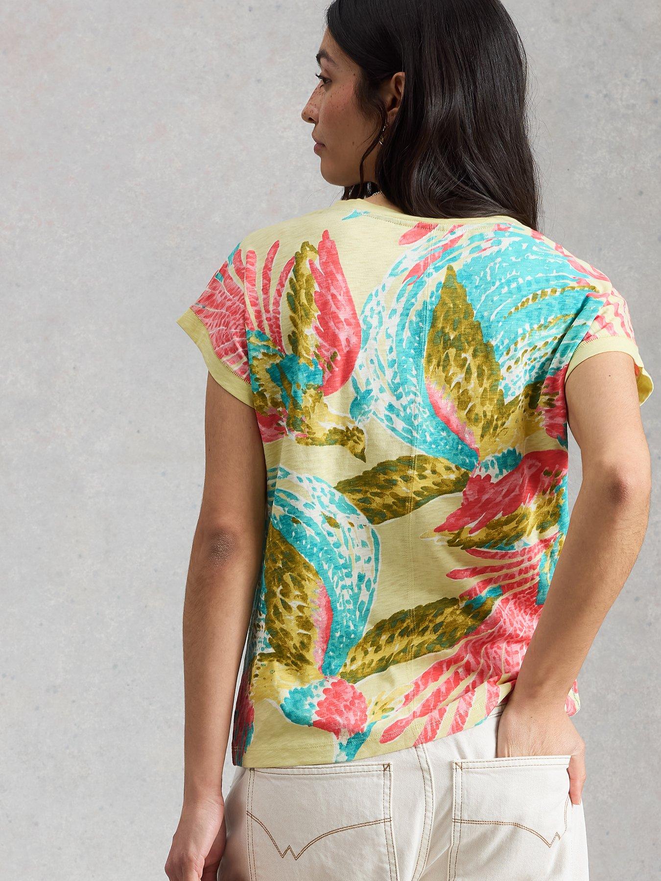 Image 2 of 6 of White Stuff Nelly Notch Neck Tee