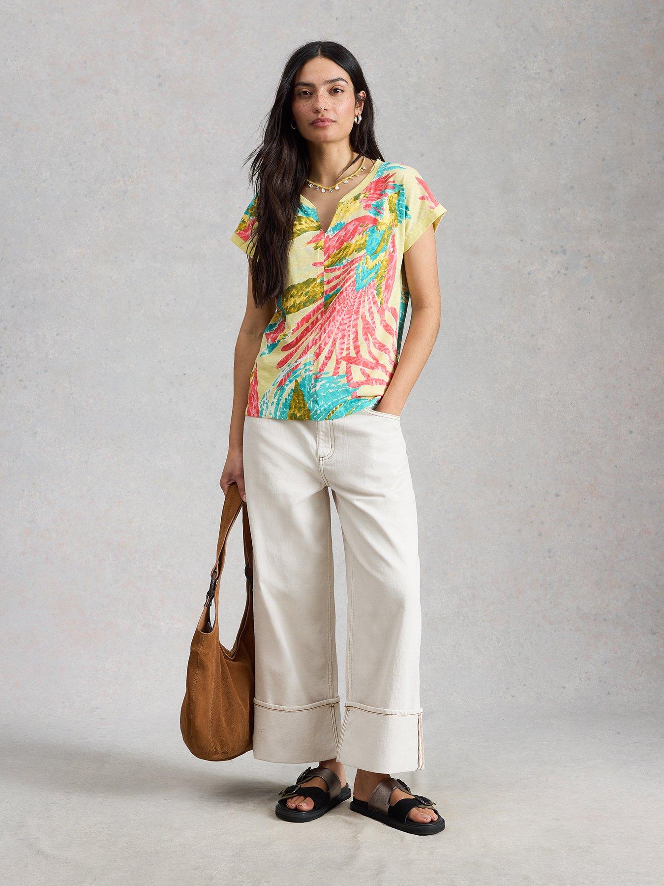 Image 3 of 6 of White Stuff Nelly Notch Neck Tee