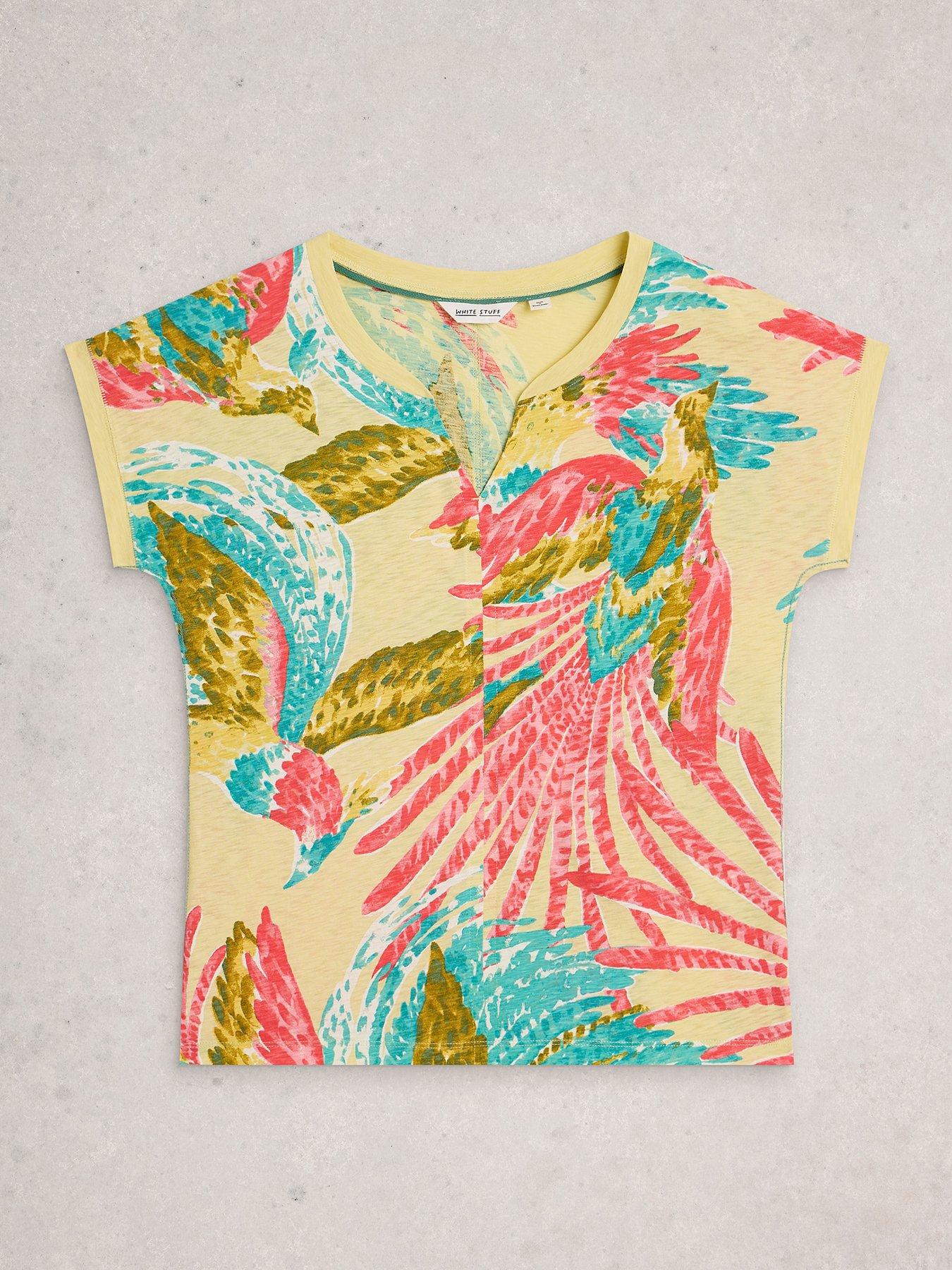 Image 5 of 6 of White Stuff Nelly Notch Neck Tee