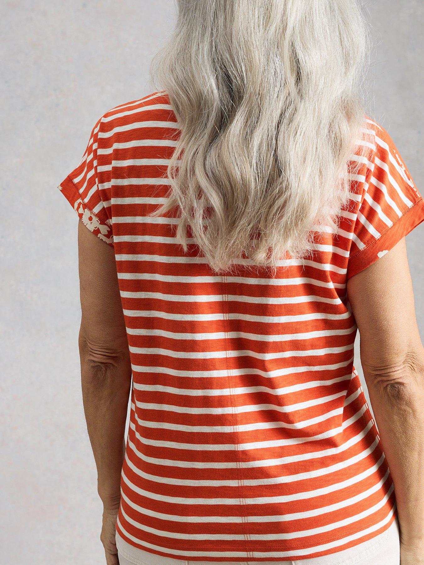 Image 2 of 6 of White Stuff Nelly Notch Neck Tee