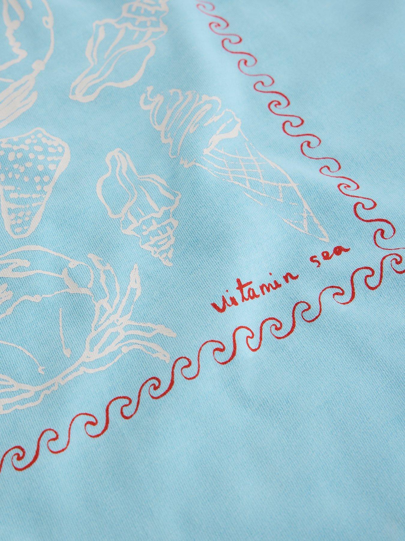 Image 6 of 6 of White Stuff Gina Graphic Tee - Blue