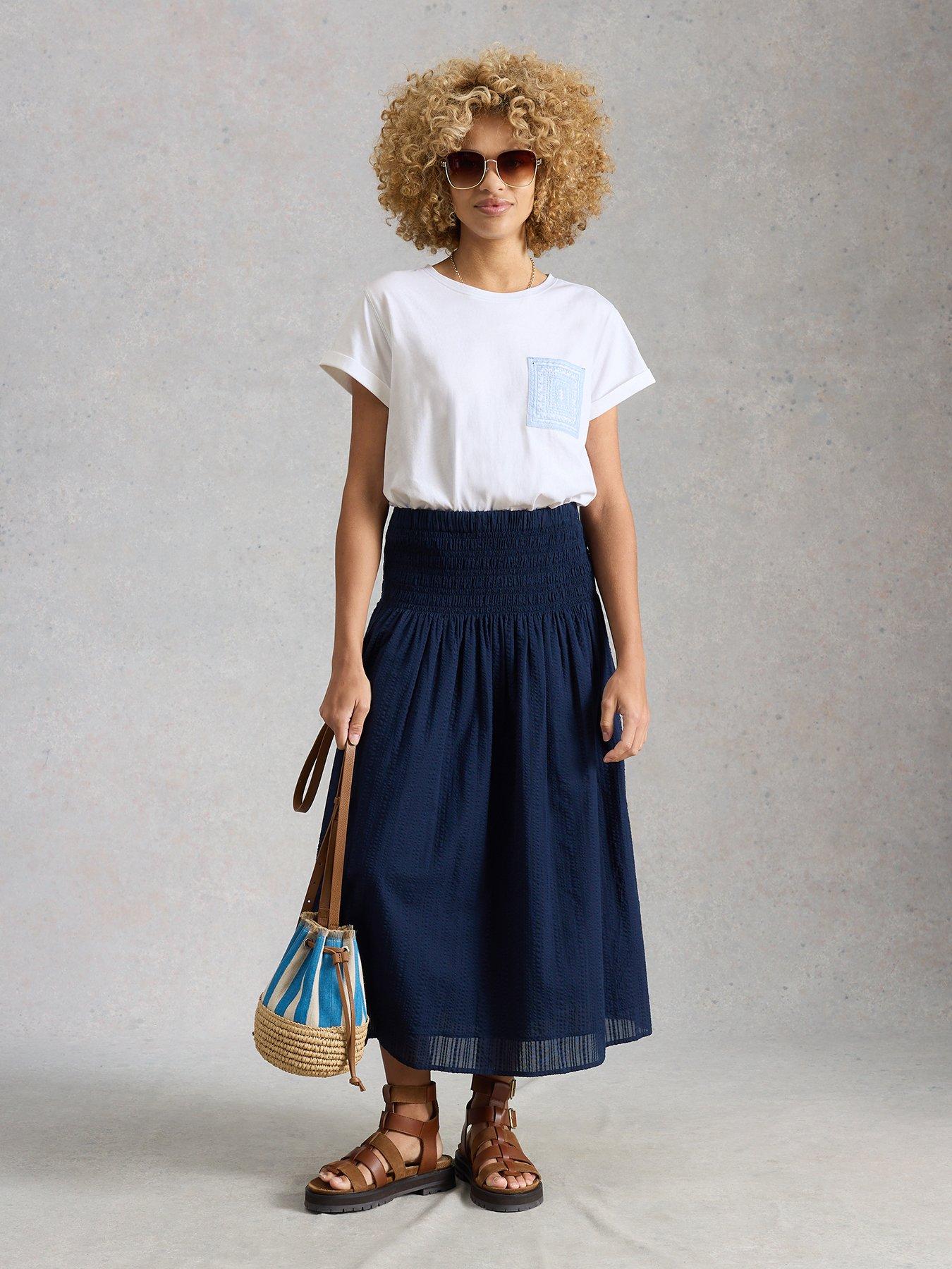Image 3 of 6 of White Stuff Gina Embroidered Pocket Tee