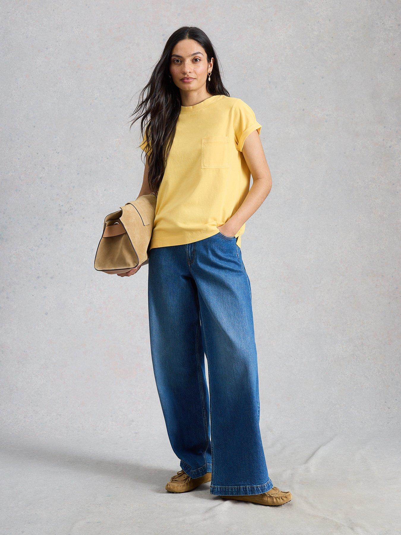 Image 3 of 6 of White Stuff Gina Tee - Yellow