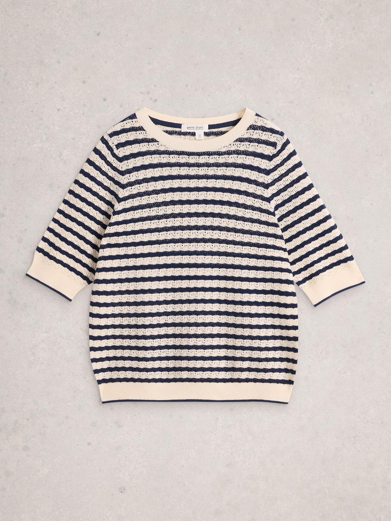  image of white-stuff-holly-pointelle-top-ivory