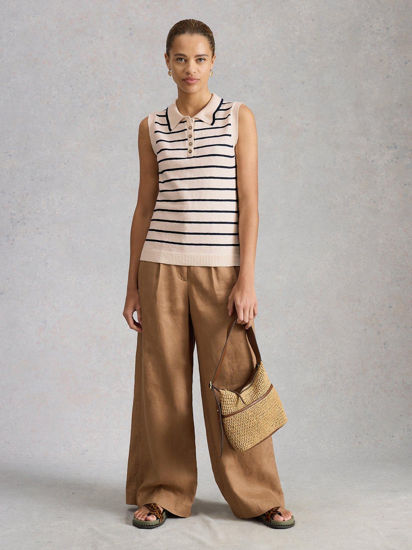  image of white-stuff-candice-stripe-collar-vest