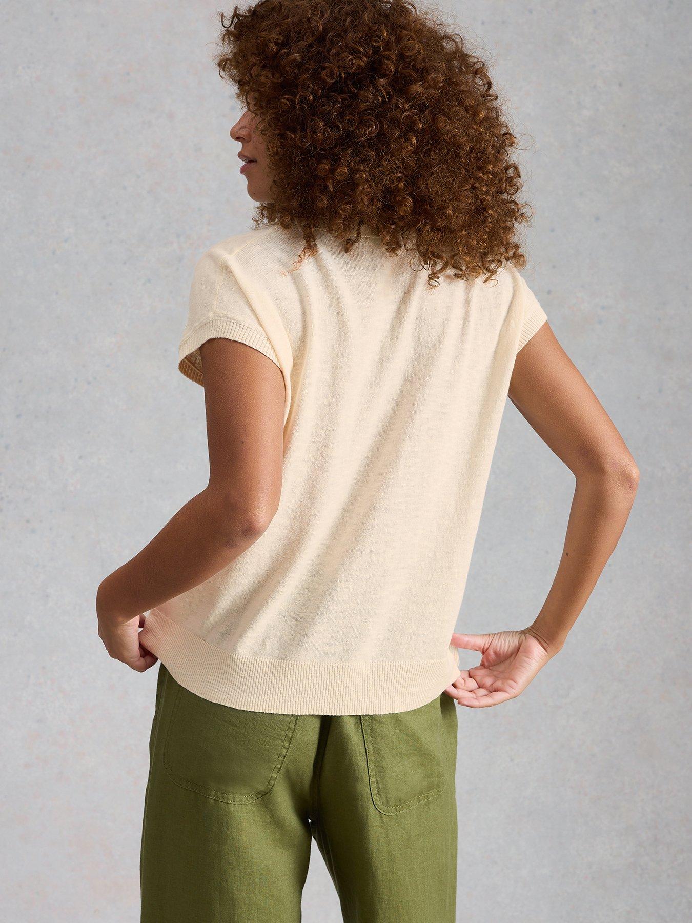  image of white-stuff-ginni-linen-polo-tee