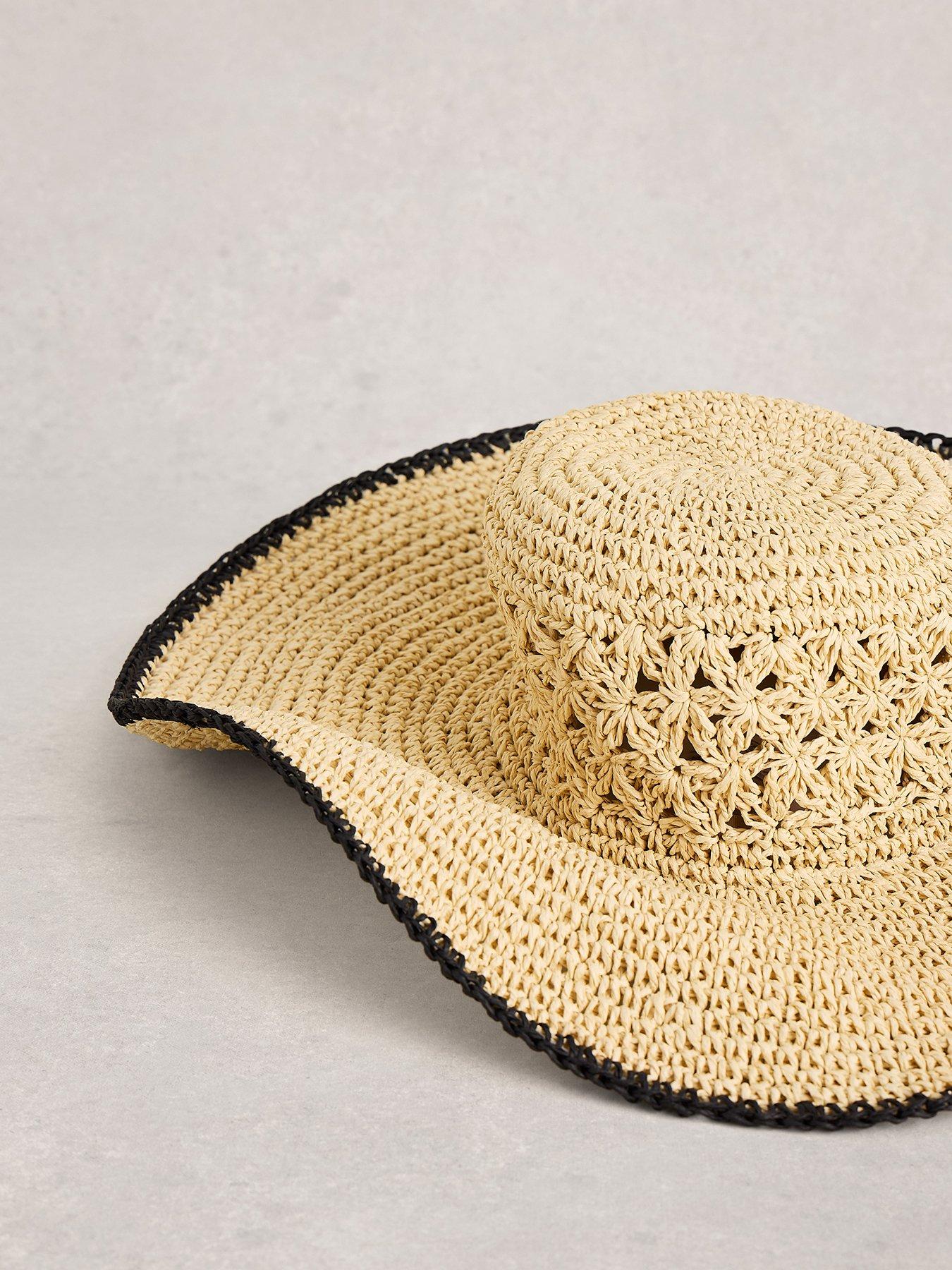 Image 2 of 2 of White Stuff Wide Brim Crochet Hat