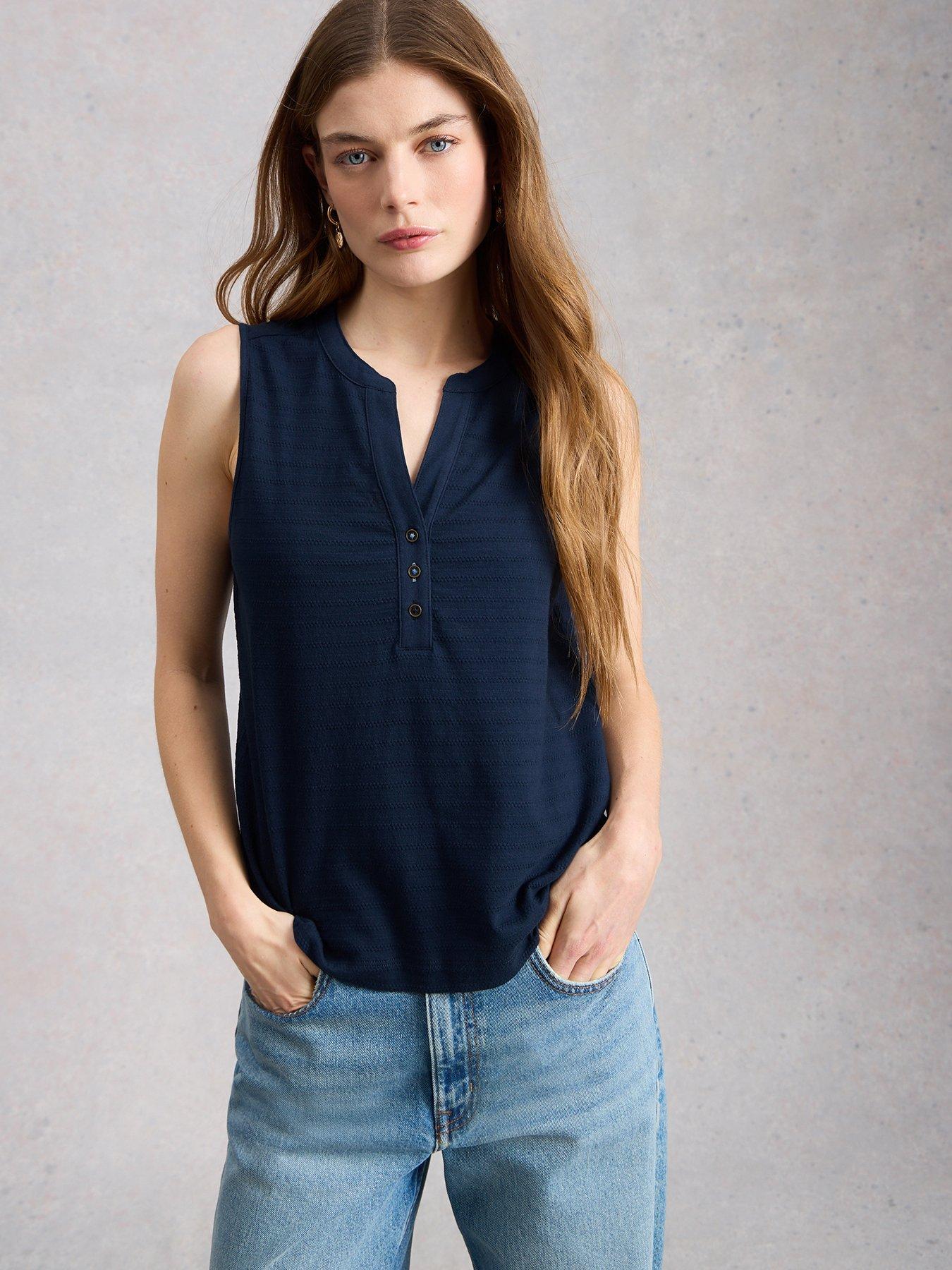 White Stuff Nora Texture Notch Vest