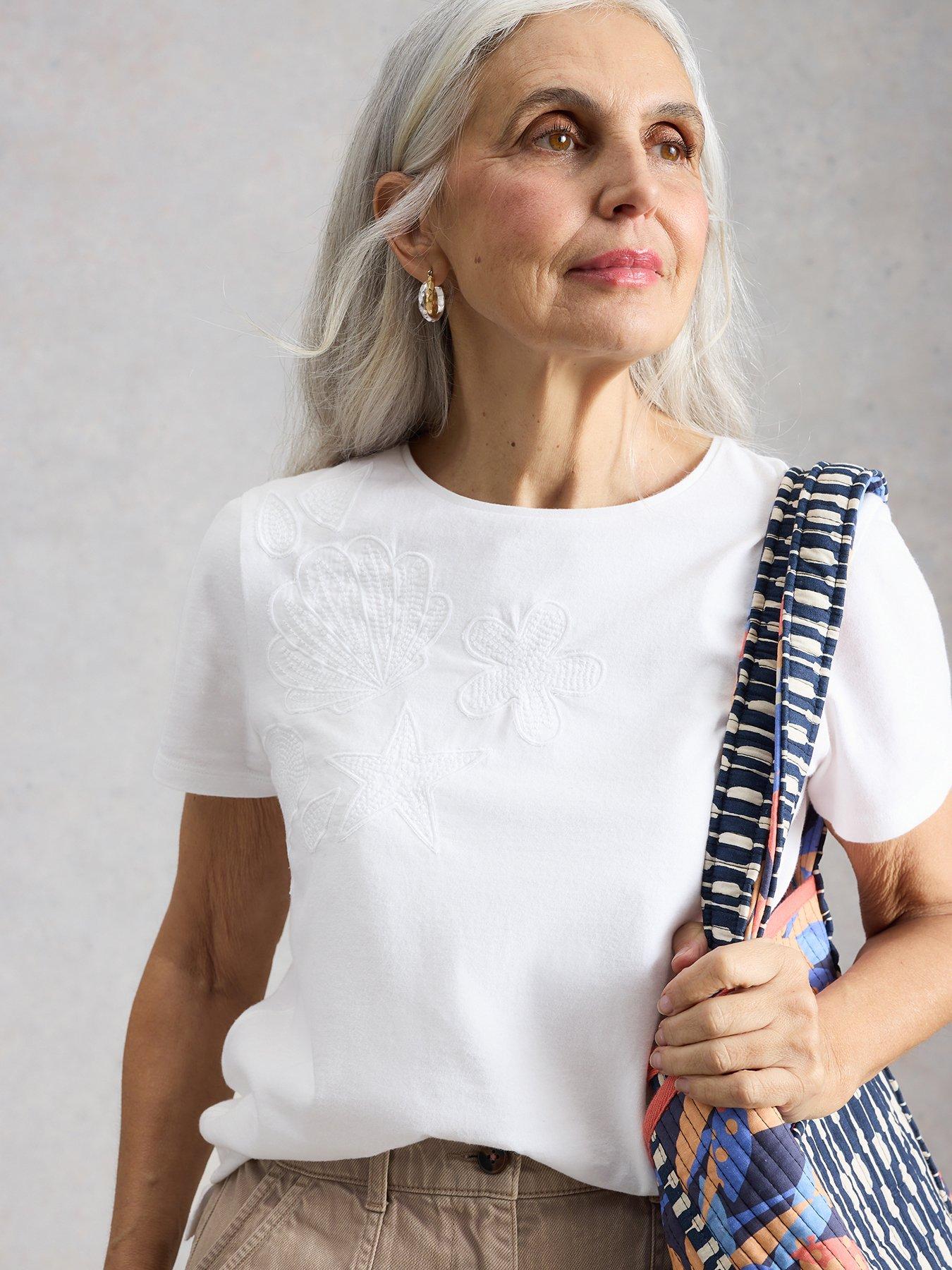 White Stuff Abbie Embroidered Tee