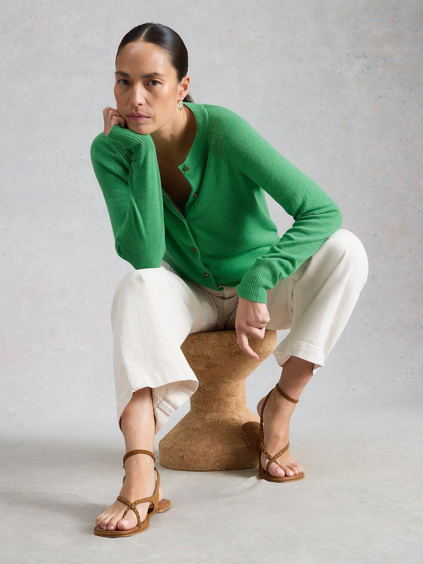 Image 4 of 6 of White Stuff Lulu Cardigan - Green
