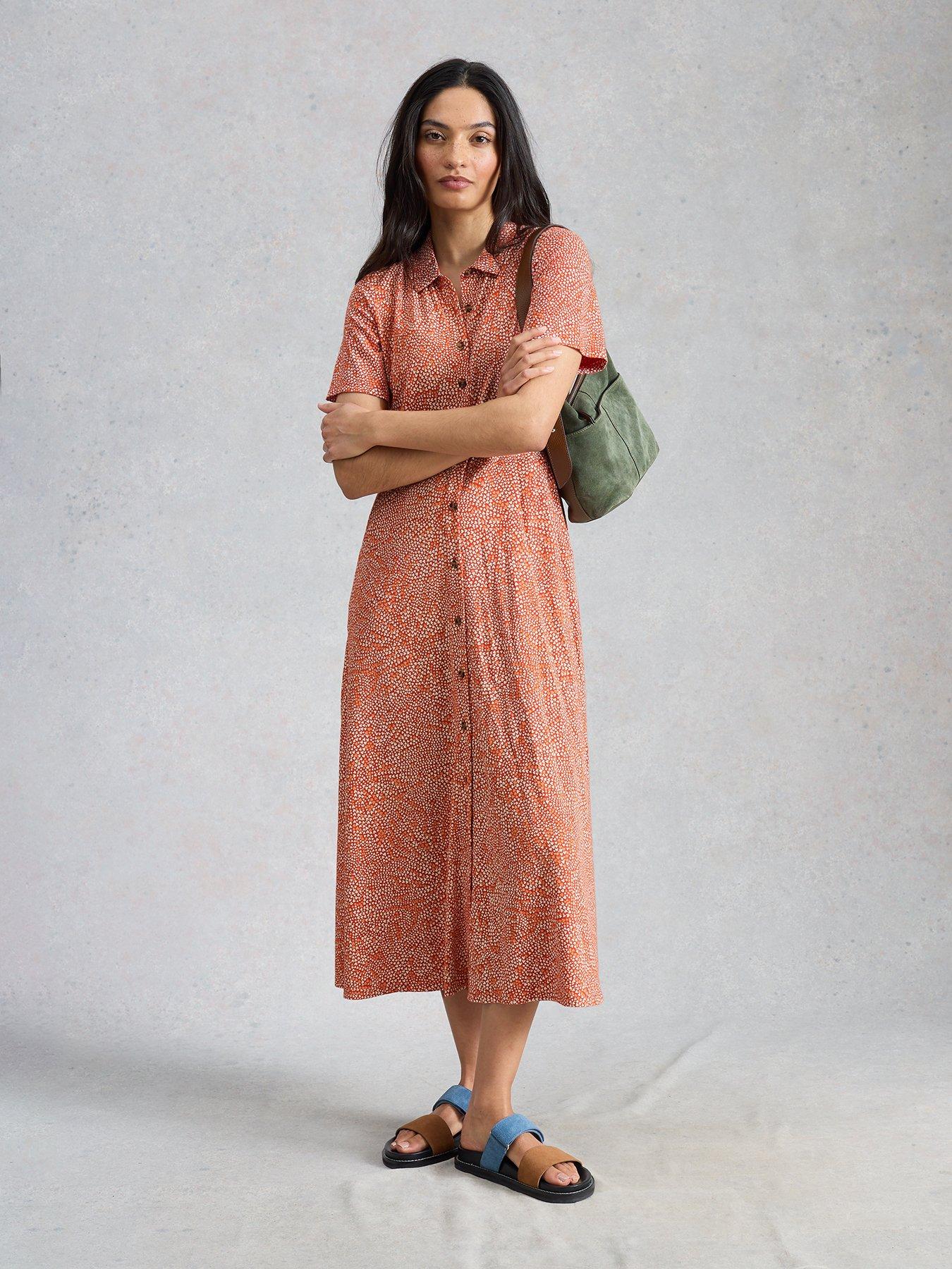  image of white-stuff-rua-jersey-shirt-dress-red