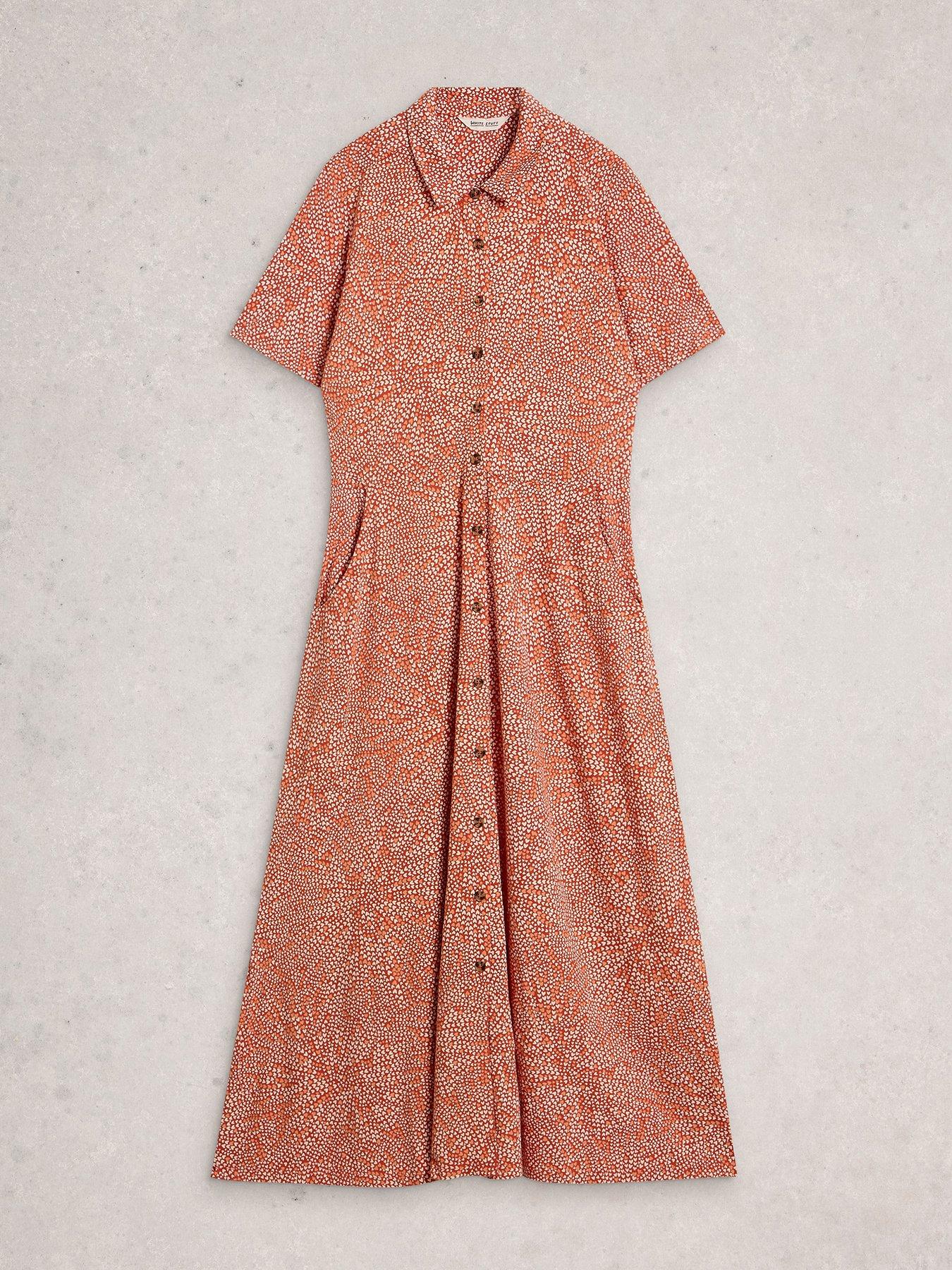  image of white-stuff-rua-jersey-shirt-dress-red