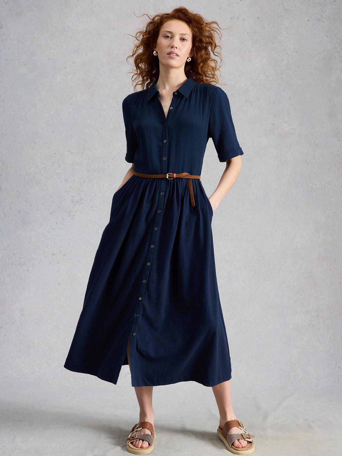 White Stuff Rylee Double Cloth Shirt Dress