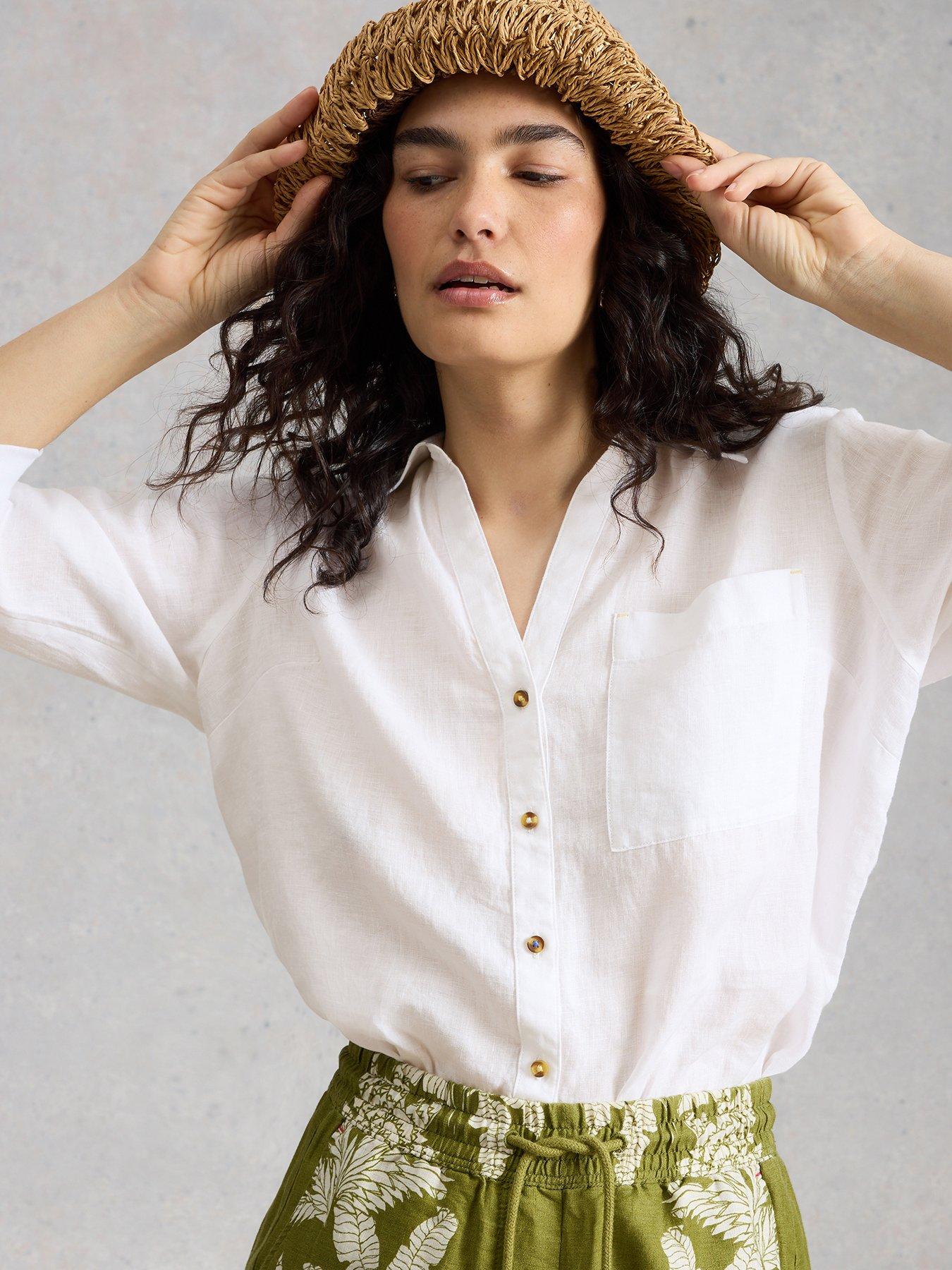 White Stuff Sadie Linen Boyfriend Shirt