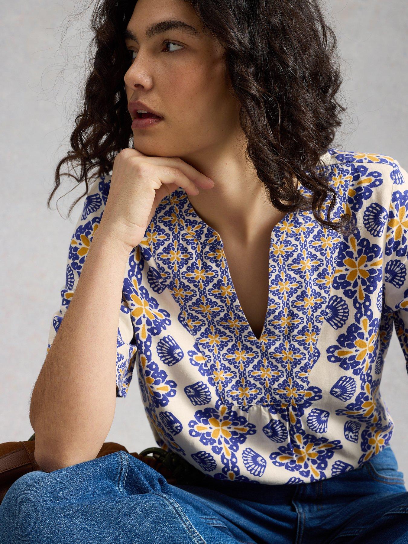  image of white-stuff-ash-linen-blend-top