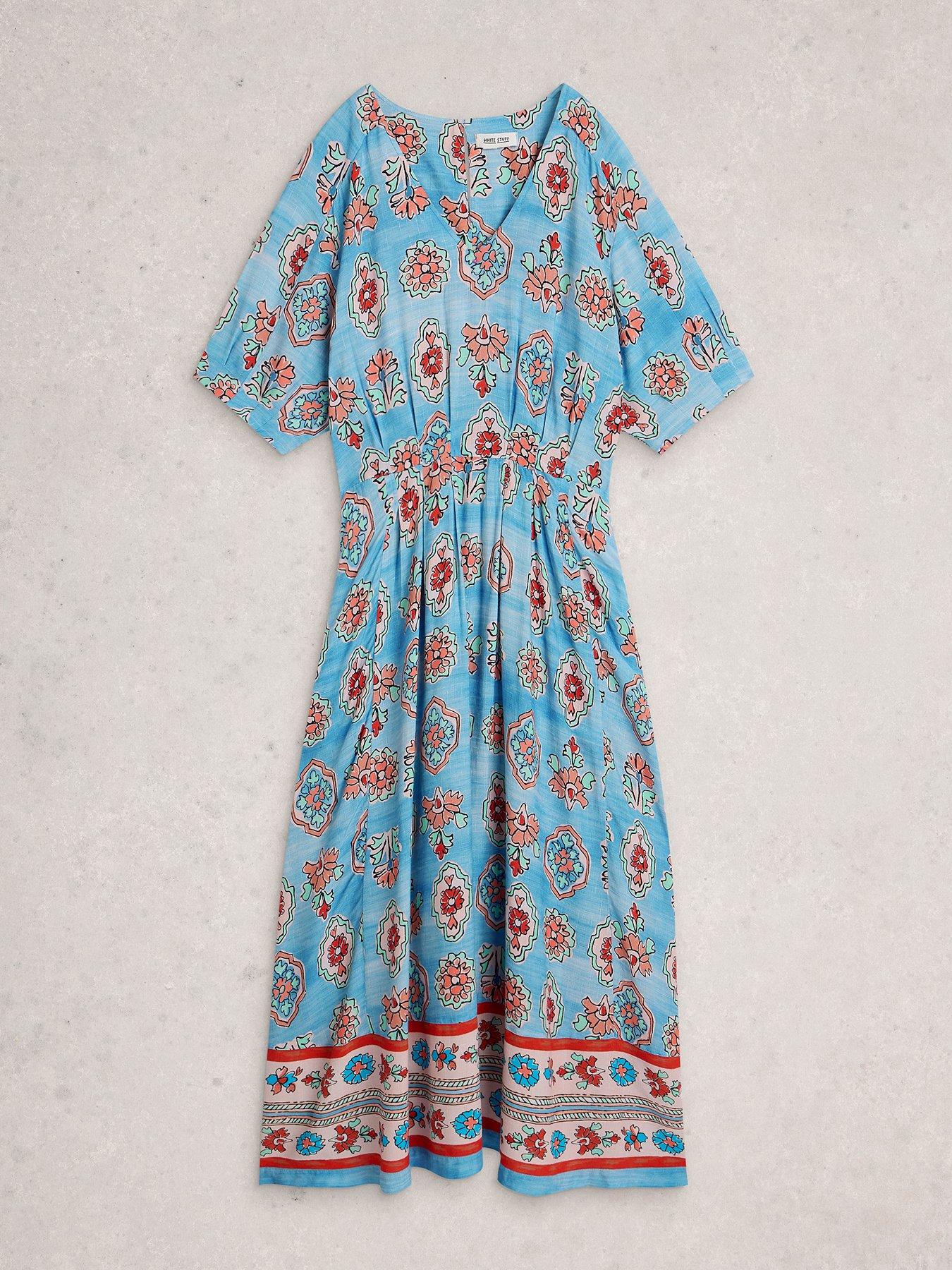 Image 5 of 6 of White Stuff Kate Midi Dress - Blue