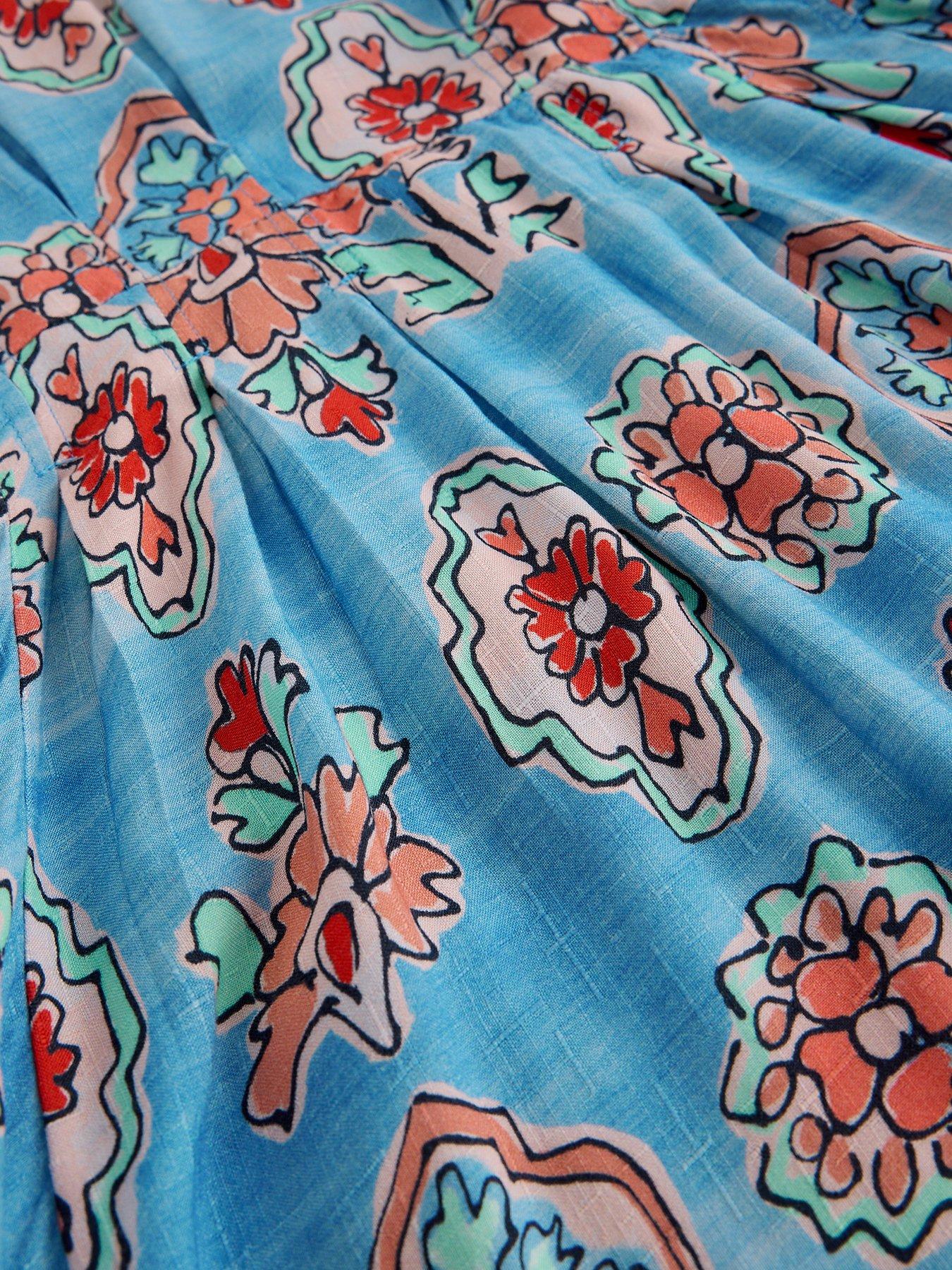Image 6 of 6 of White Stuff Kate Midi Dress - Blue