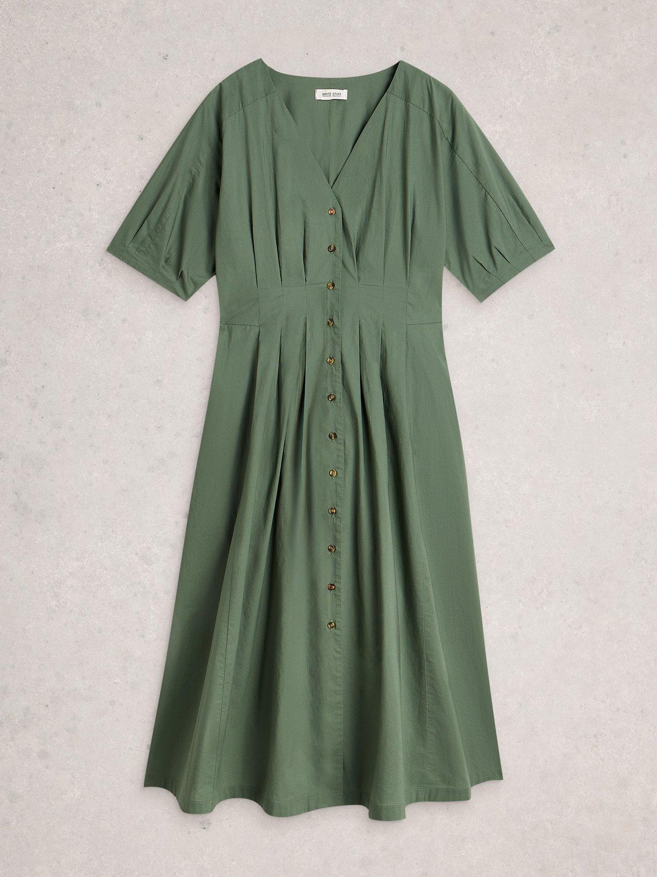 Image 5 of 6 of White Stuff Kate Button Through Midi Dress