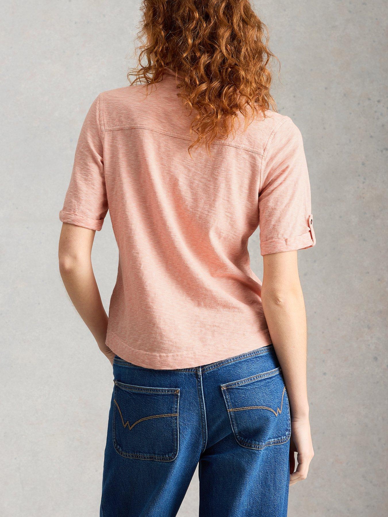 stillFront image of white-stuff-allie-ss-stripe-shirt