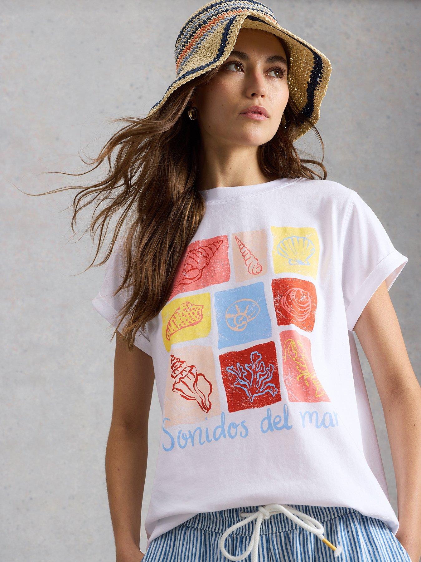 front image of white-stuff-gina-graphic-tee