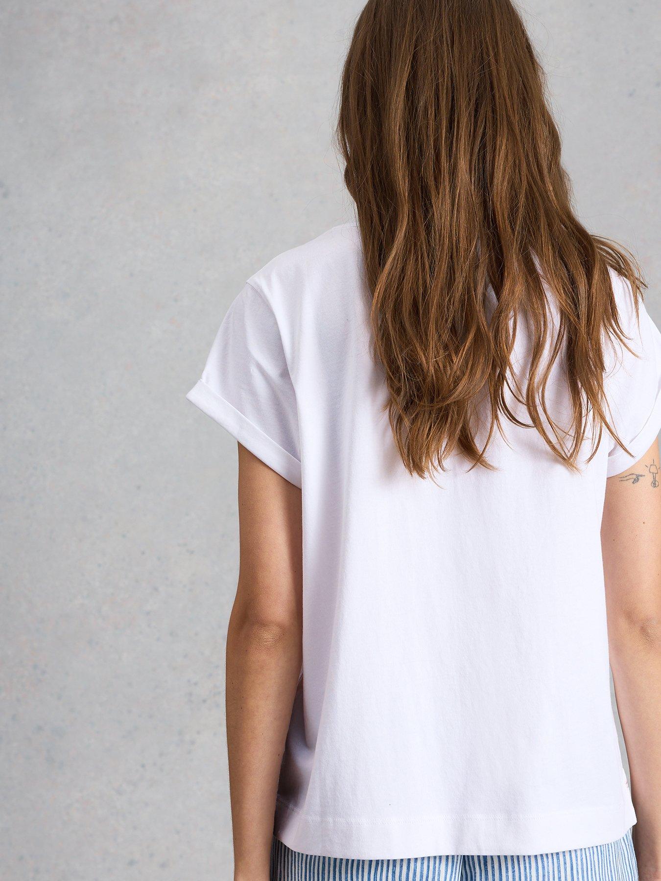 stillFront image of white-stuff-gina-graphic-tee