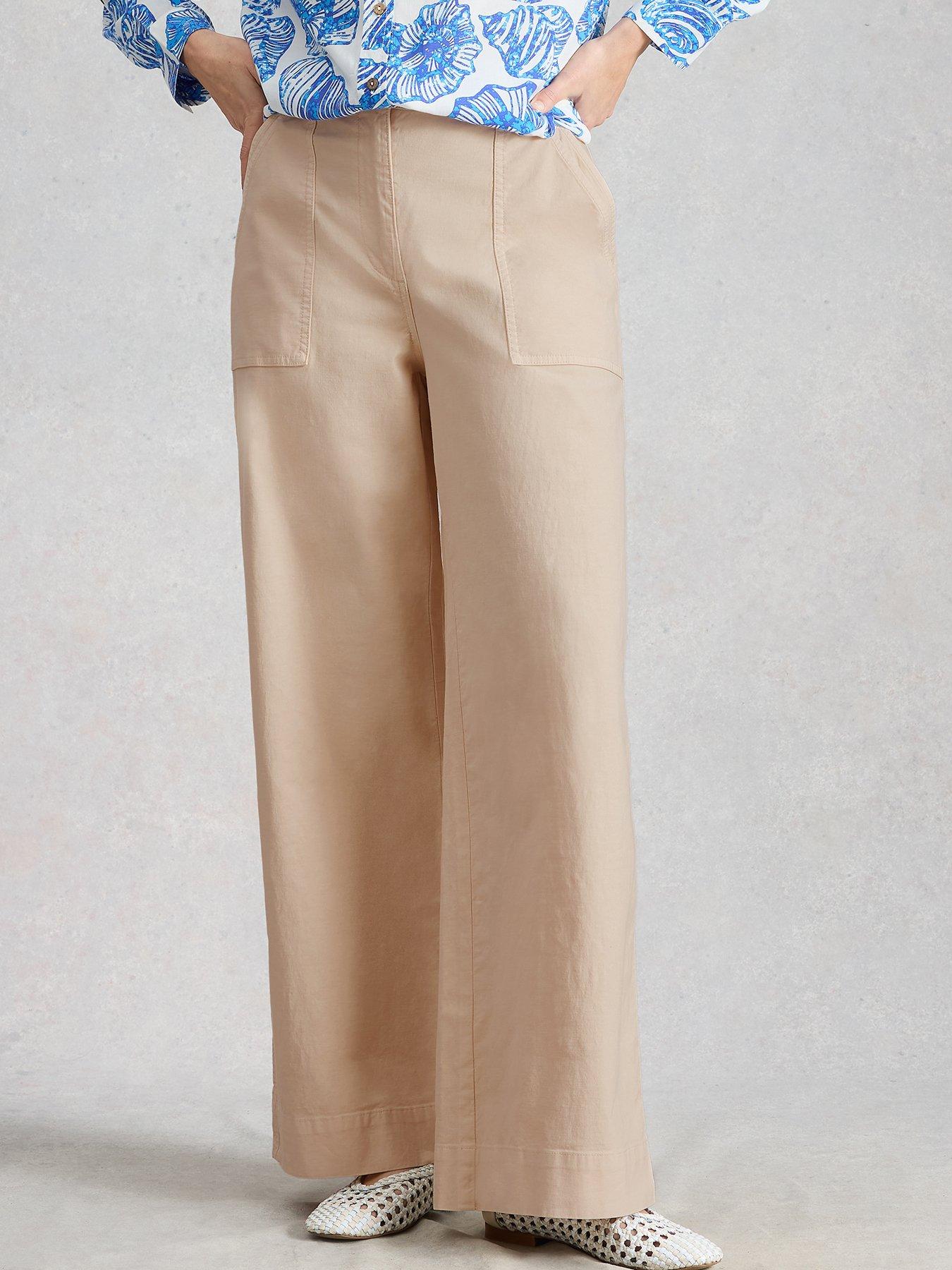 White Stuff Twister Wide Leg Chino Trouser