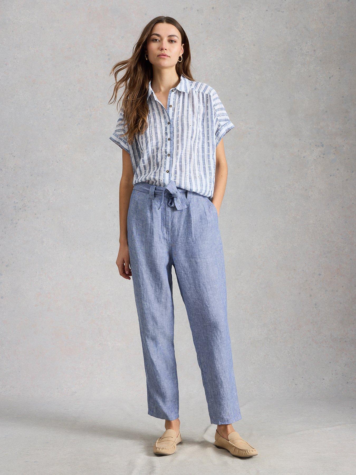  image of white-stuff-hadley-linen-trouser